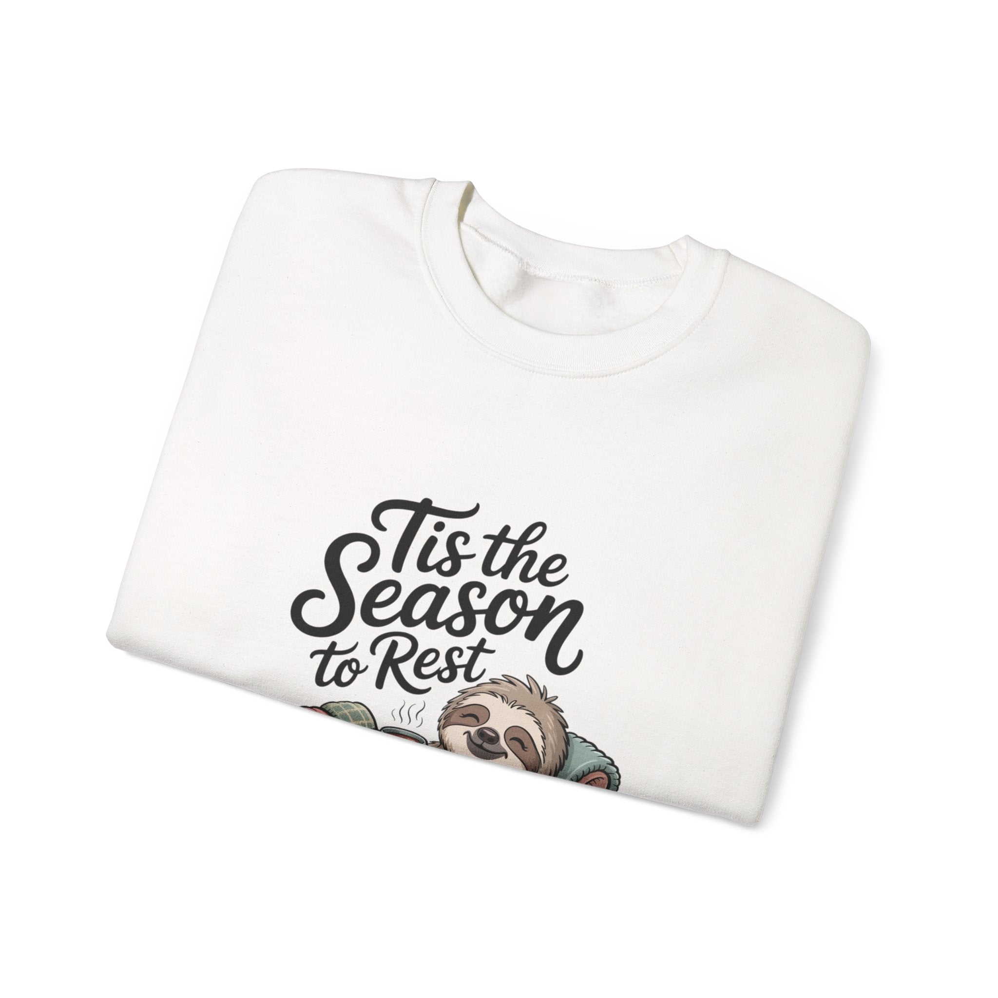 Tis the Season to Rest Sweatshirt | Introvert Christmas, Festive Burnout