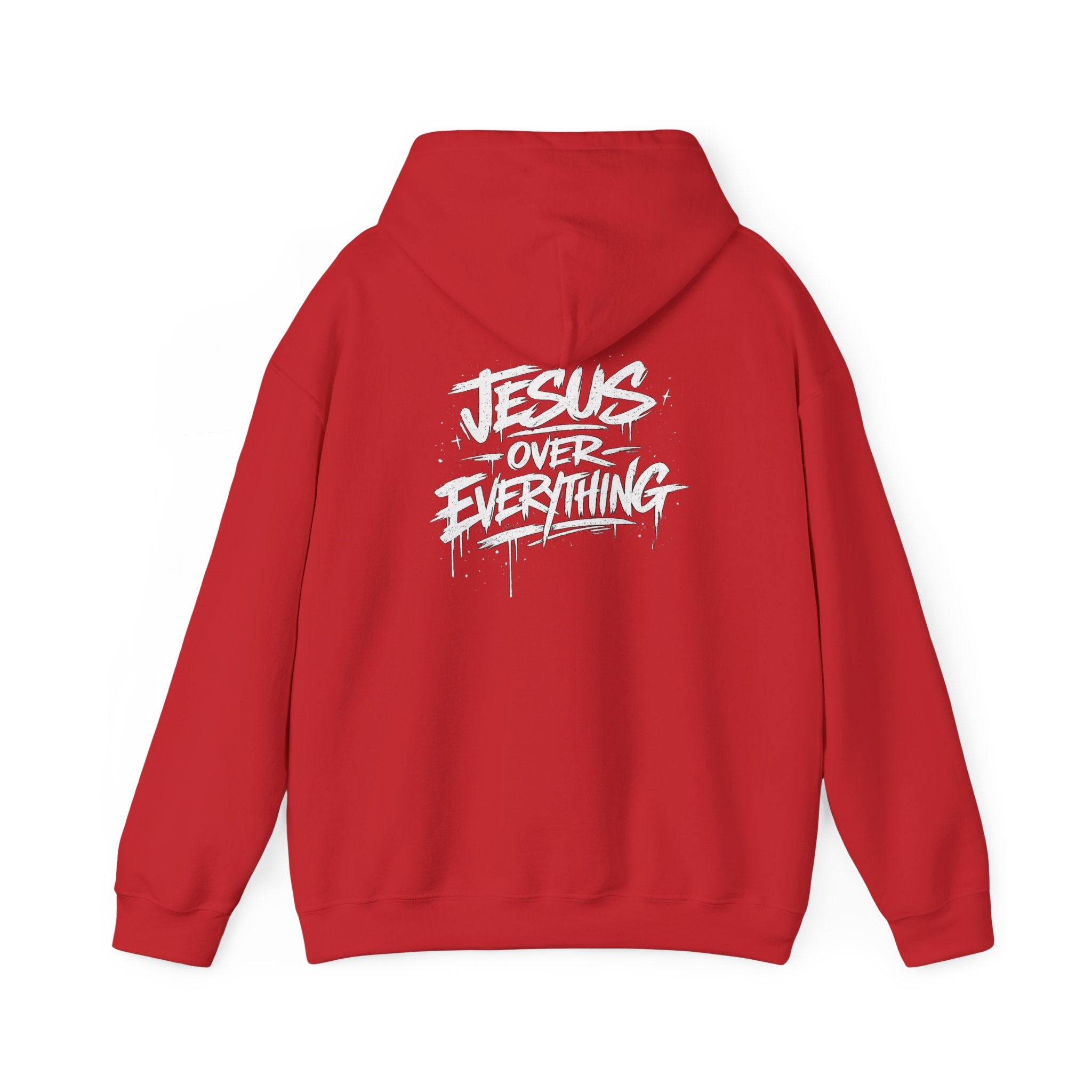 Jesus Over Everything Hoodie - Christian Faith Graphic Hoodie