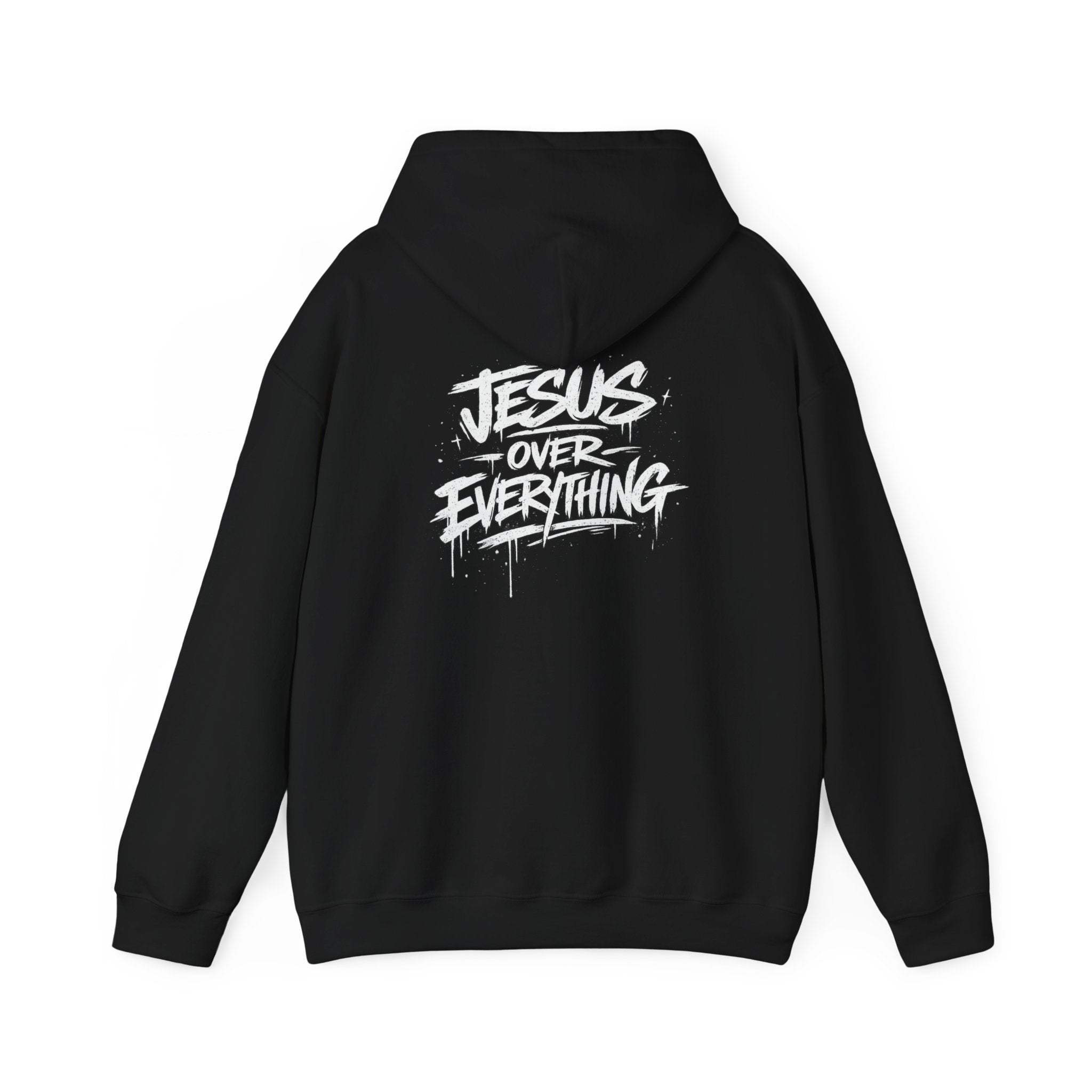 Jesus Over Everything Hoodie - Christian Faith Graphic Hoodie