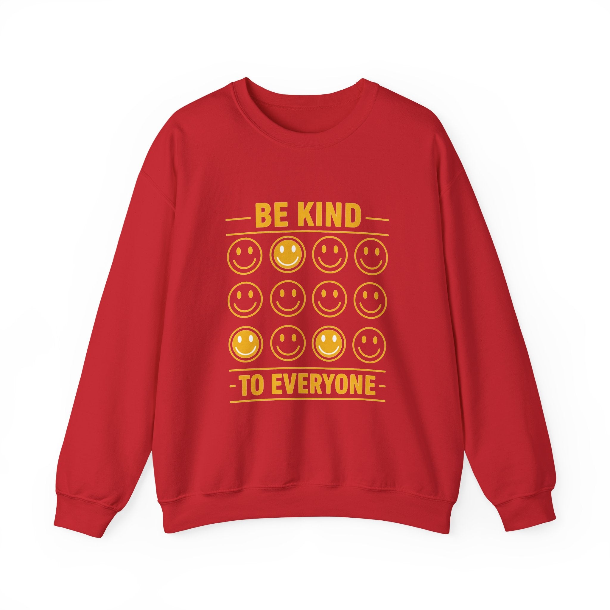 Be Kind To Everyone Sweatshirt — Positive Smile Emoji Crewneck