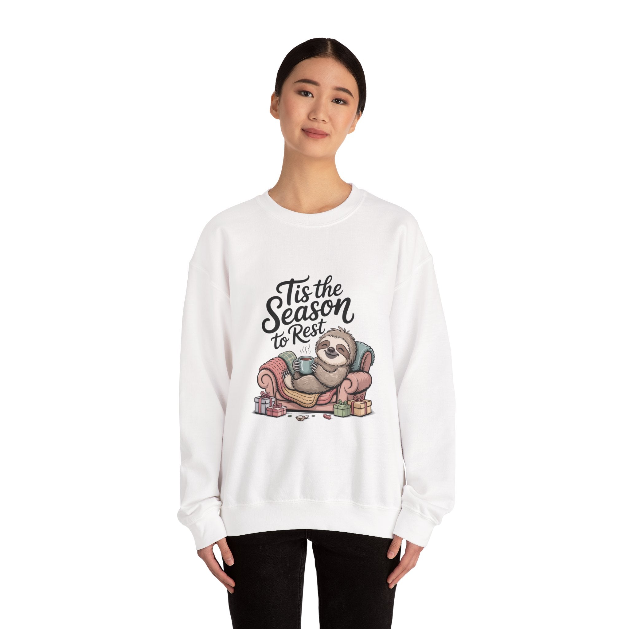 Tis the Season to Rest Sweatshirt | Introvert Christmas, Festive Burnout