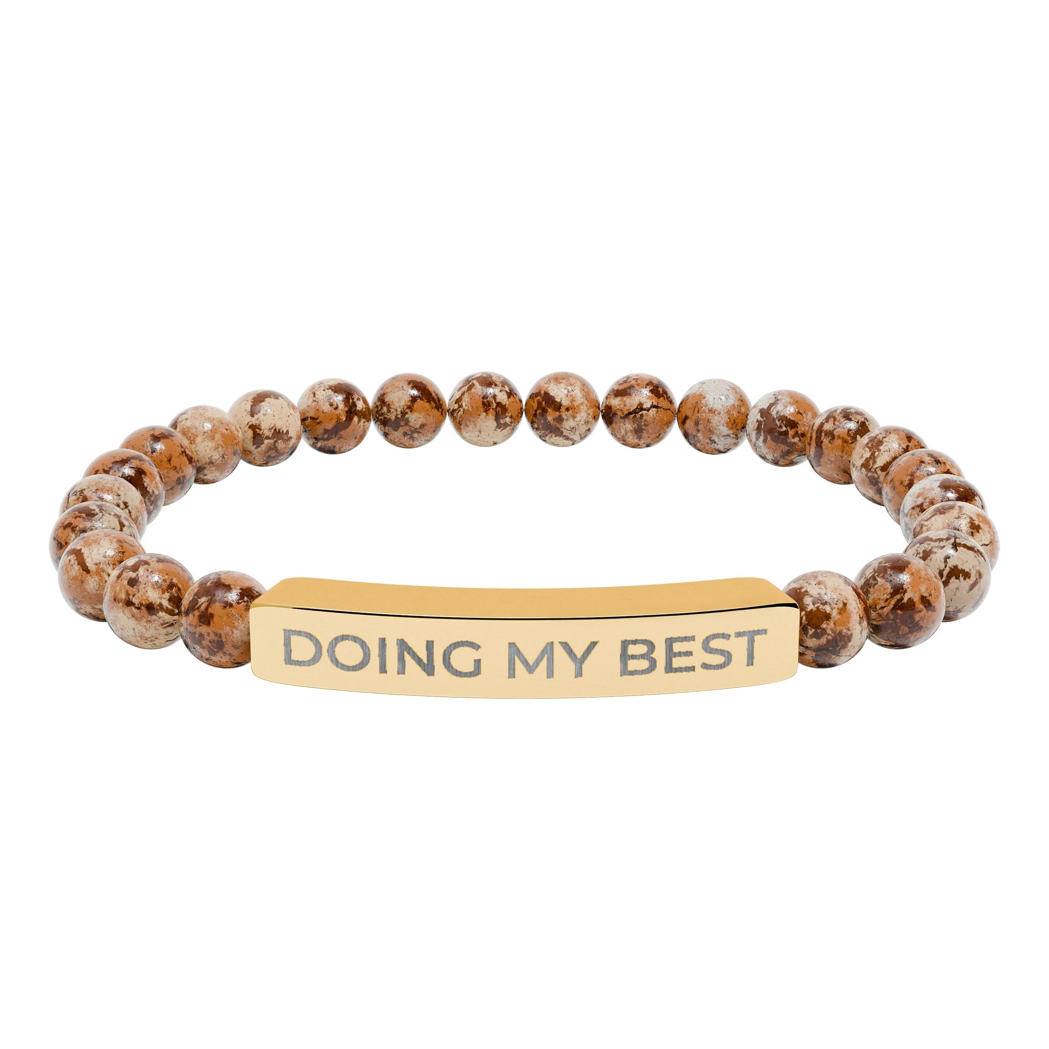 Doing My Best – Natural Stone Bar Bracelet