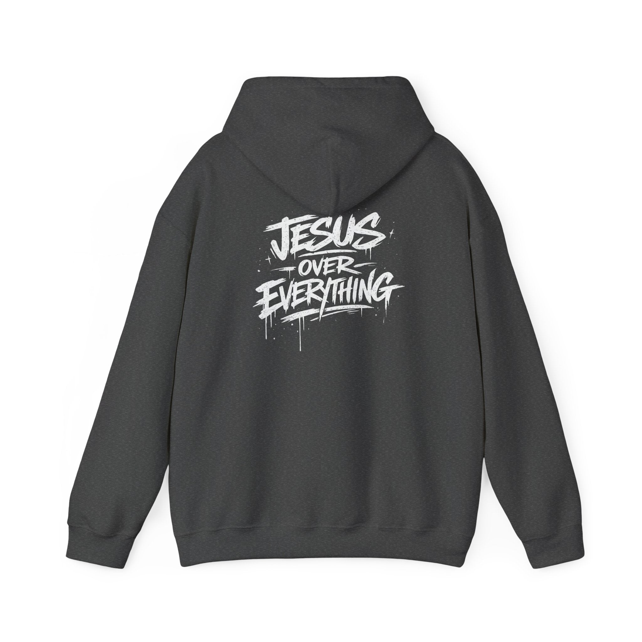 Jesus Over Everything Hoodie - Christian Faith Graphic Hoodie