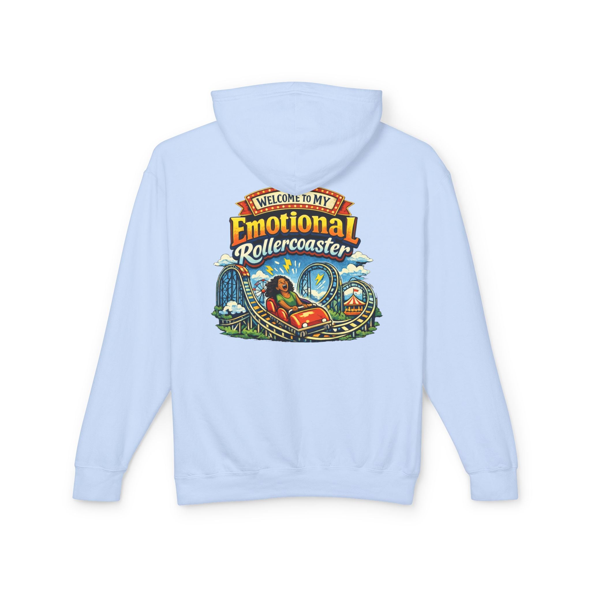 Emotional Rollercoaster Hoodie - 'Welcome to My Emotional Rollercoaster' Graphic Sweatshirt