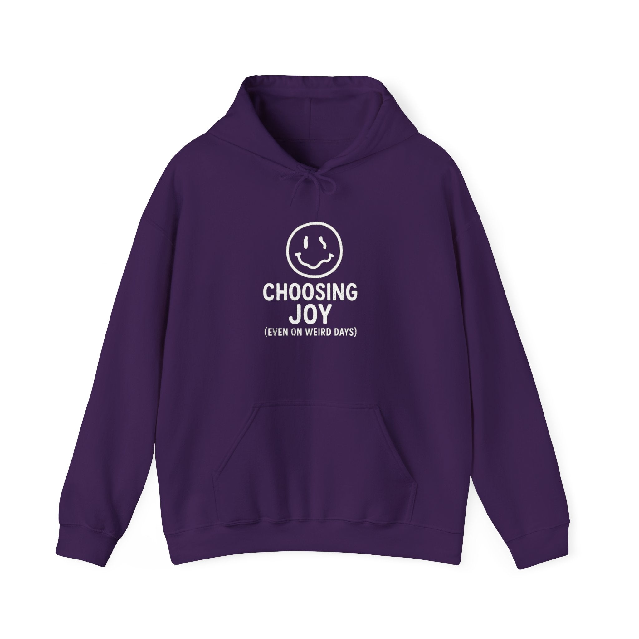 Choosing Joy Hoodie – Even on Weird Days | Positive Mental Health Hoodie for Teens | Cozy Inspirational Sweatshirt | Gildan Heavy Blend