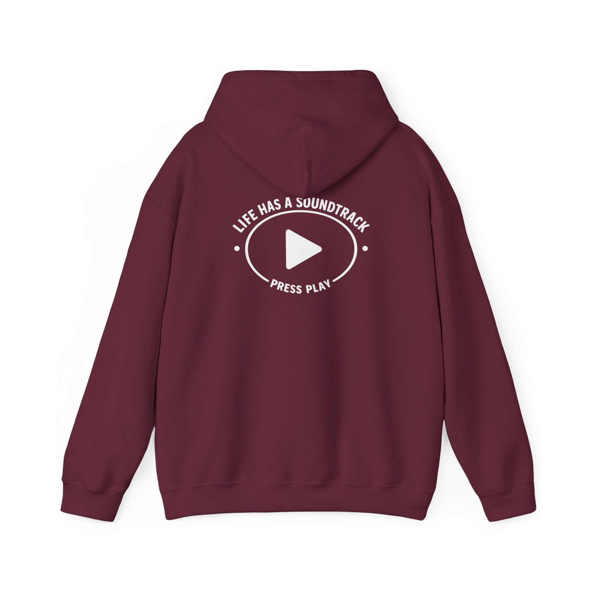 Life Has a Soundtrack Hoodie – Cozy Music Quote Pullover Sweatshirt