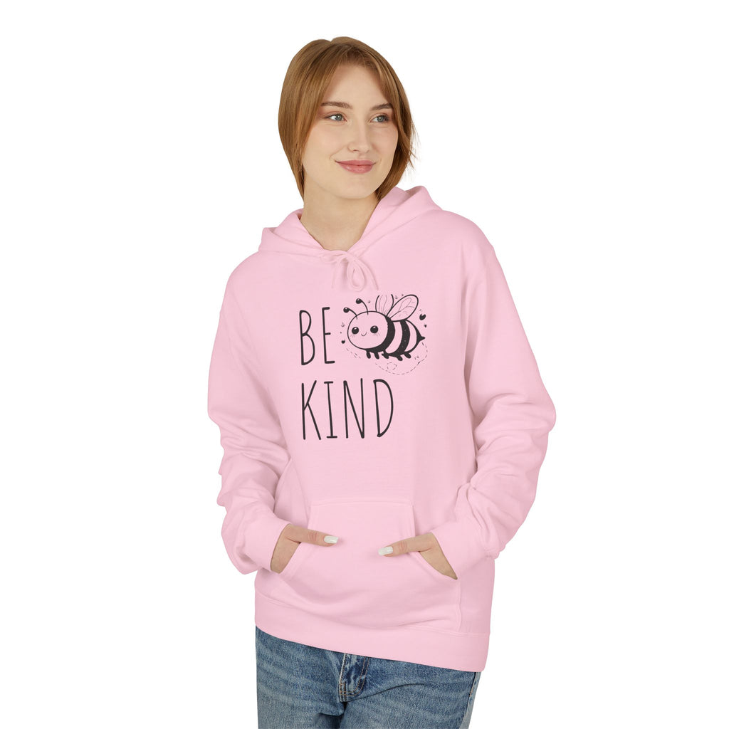 Bee Kind Hoodie — Cute Minimalist Bee Graphic Sweatshirt, Positive Message Gift