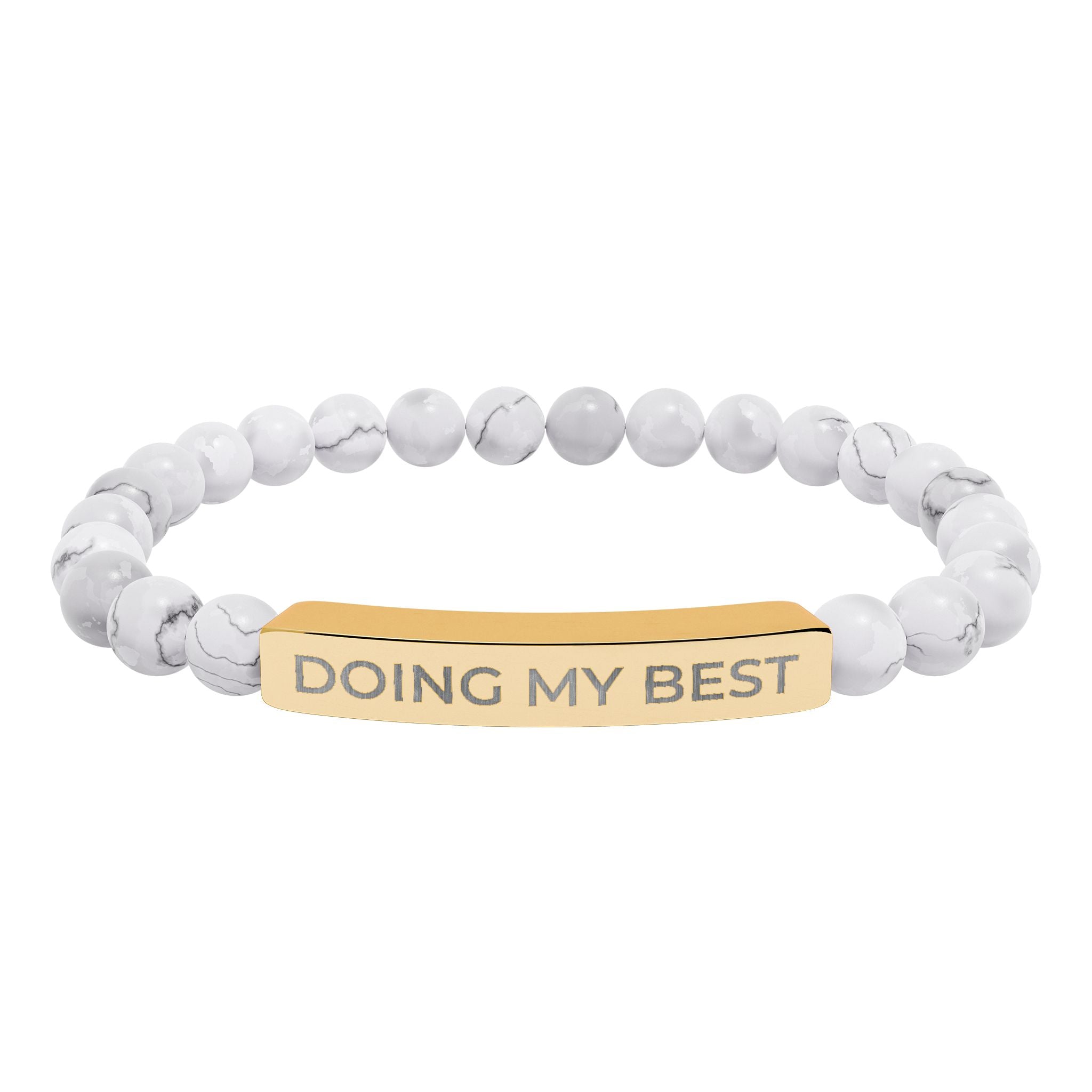 Doing My Best – Natural Stone Bar Bracelet