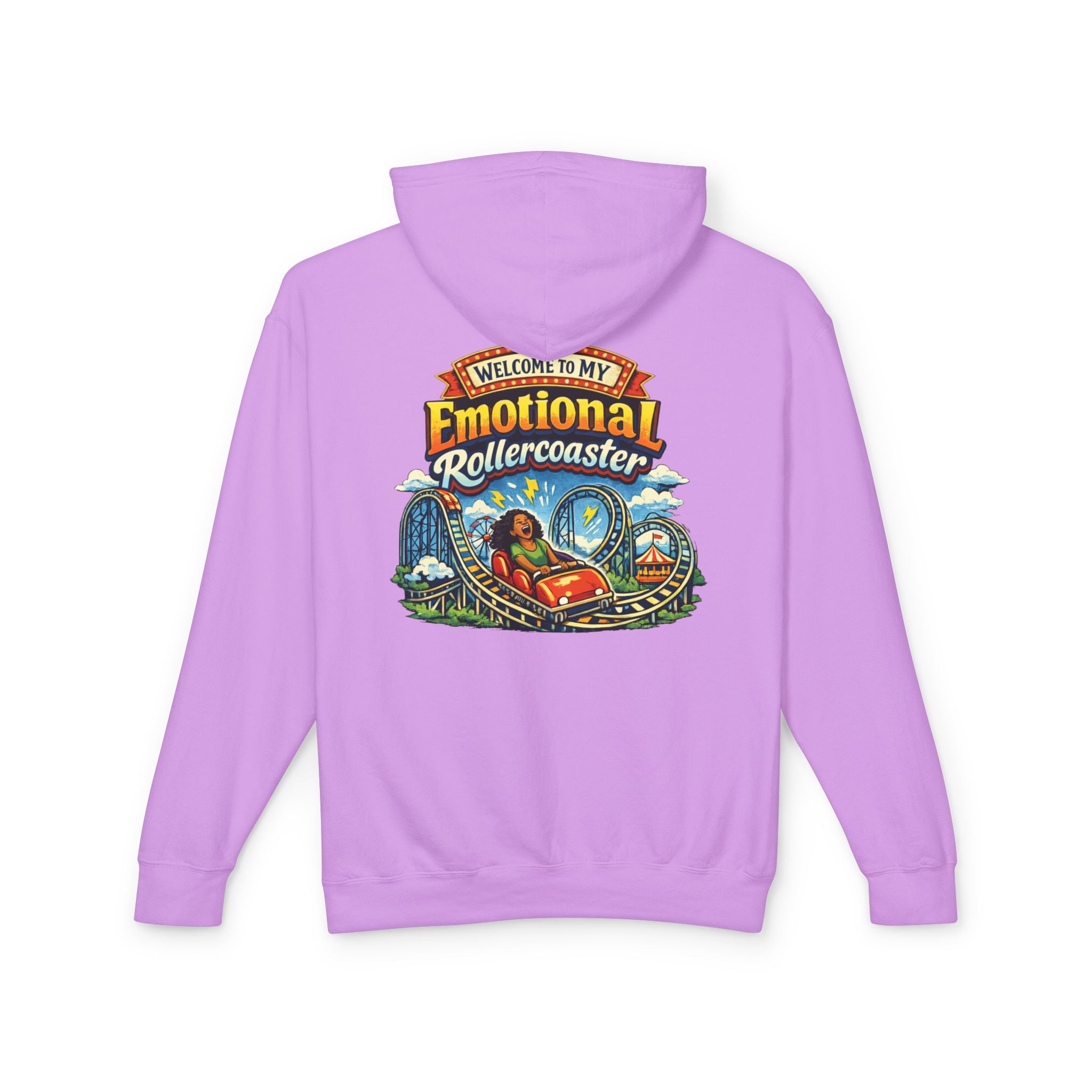 Emotional Rollercoaster Hoodie - 'Welcome to My Emotional Rollercoaster' Graphic Sweatshirt