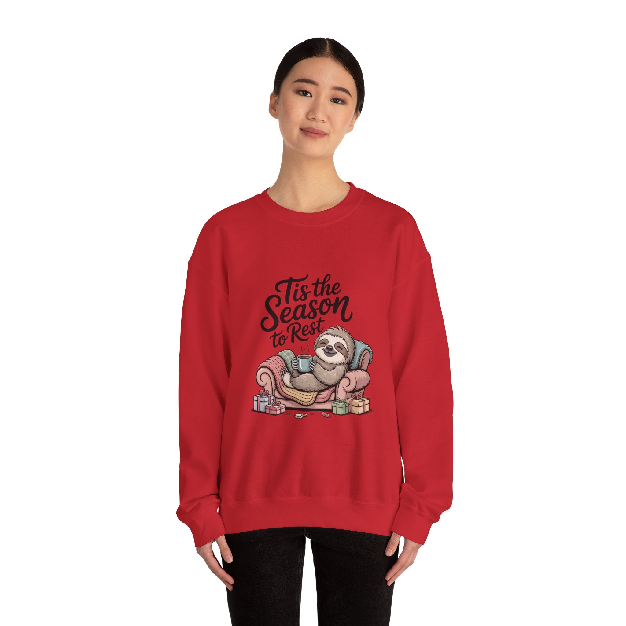 Tis the Season to Rest Sweatshirt | Introvert Christmas, Festive Burnout