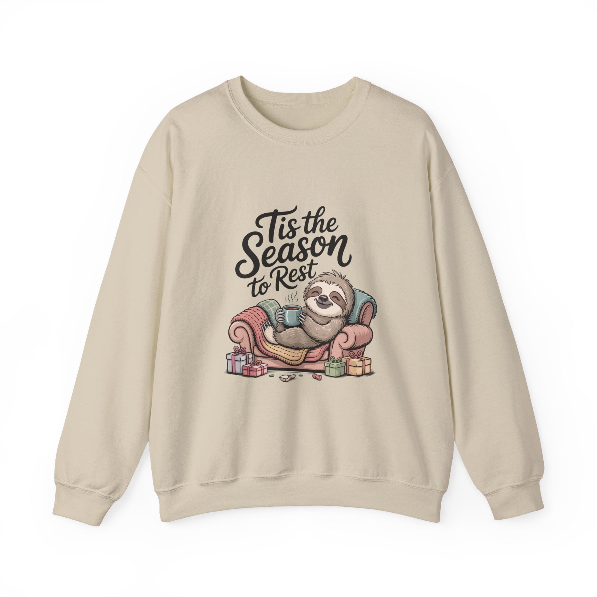 Tis the Season to Rest Sweatshirt | Introvert Christmas, Festive Burnout