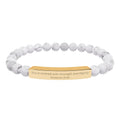 She Is Clothed With Strength and Dignity – Natural Stone Bar Bracelet
