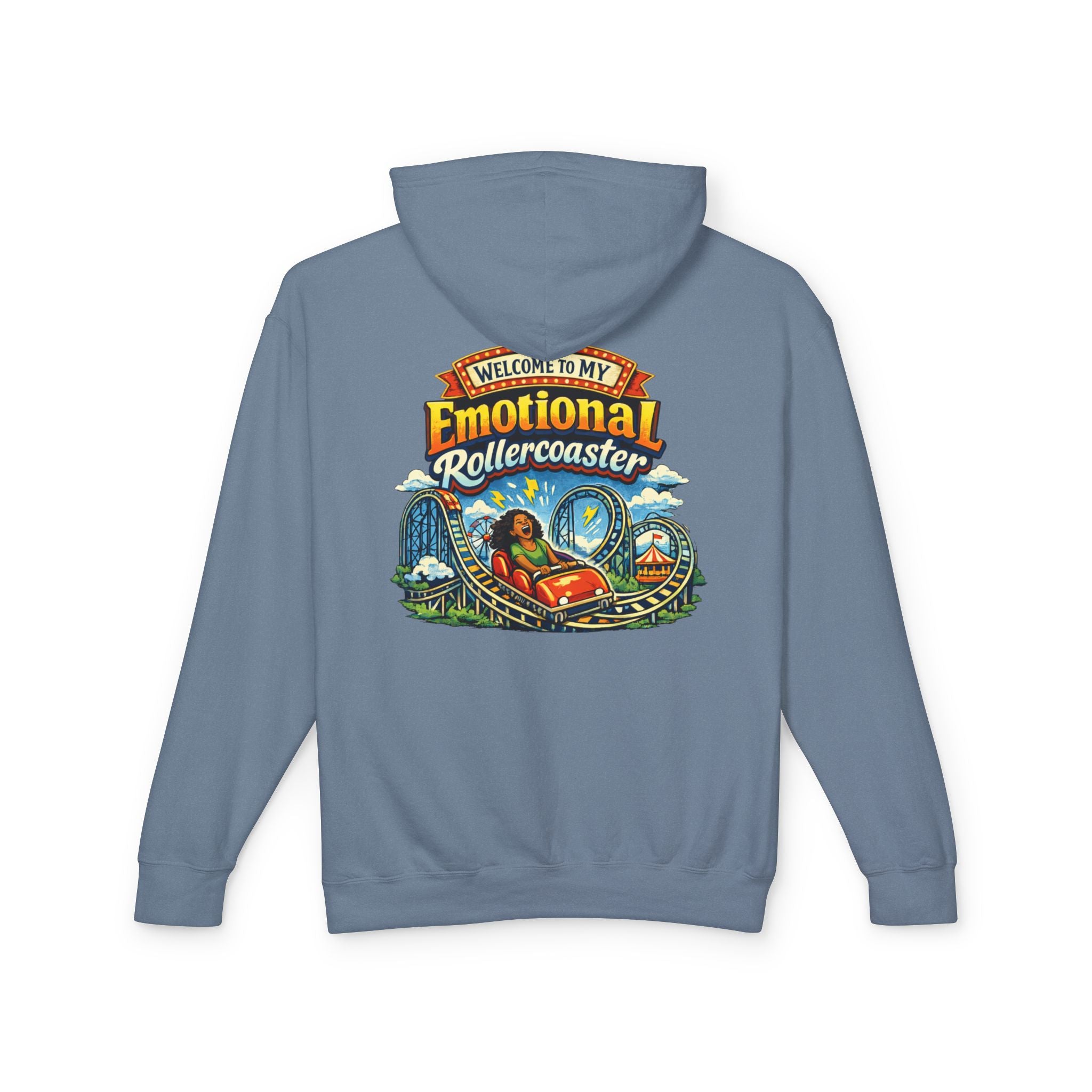 Emotional Rollercoaster Hoodie - 'Welcome to My Emotional Rollercoaster' Graphic Sweatshirt