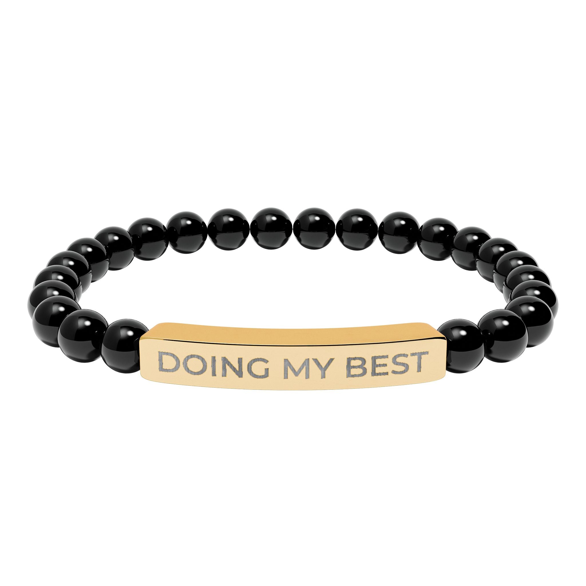 Doing My Best – Natural Stone Bar Bracelet