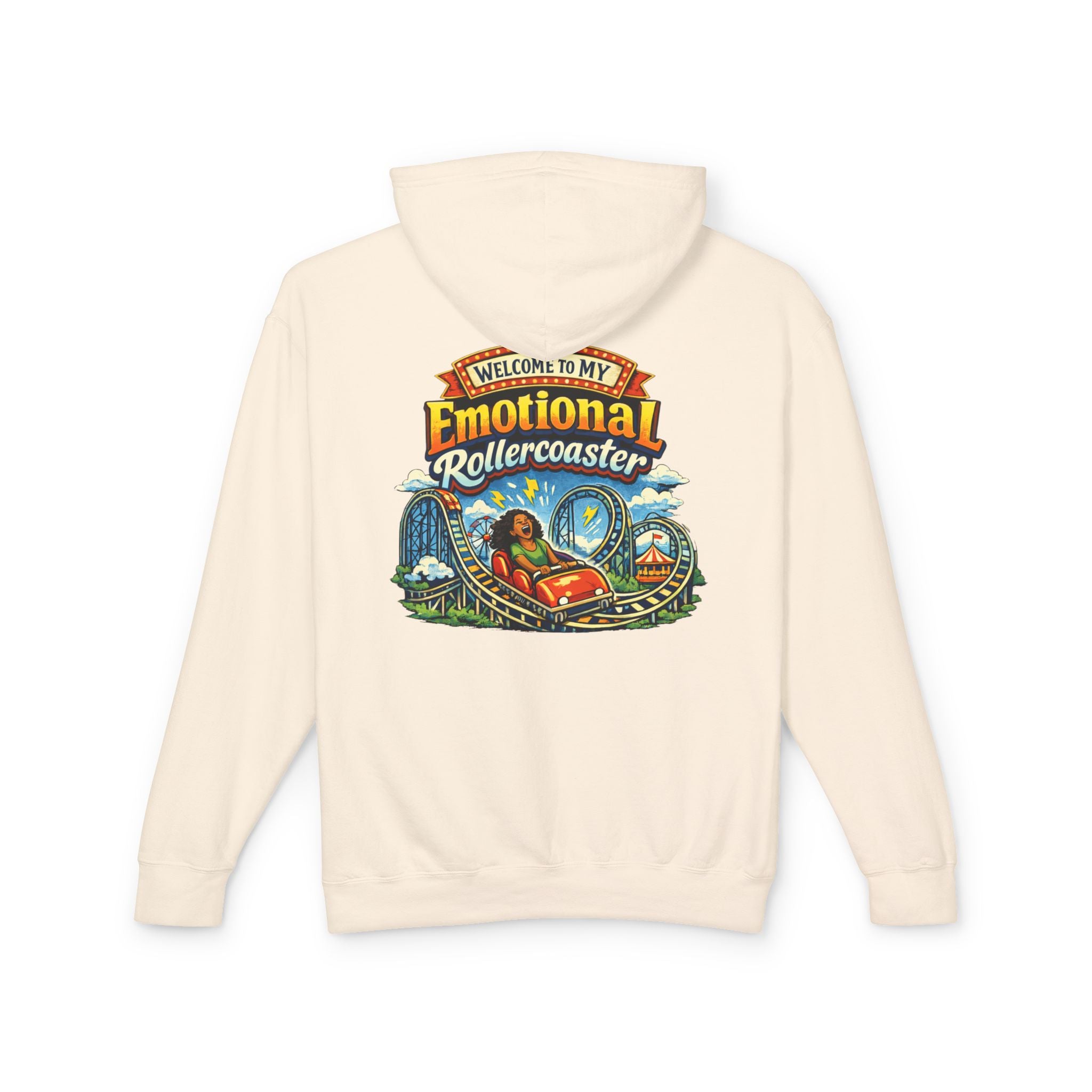 Emotional Rollercoaster Hoodie - 'Welcome to My Emotional Rollercoaster' Graphic Sweatshirt