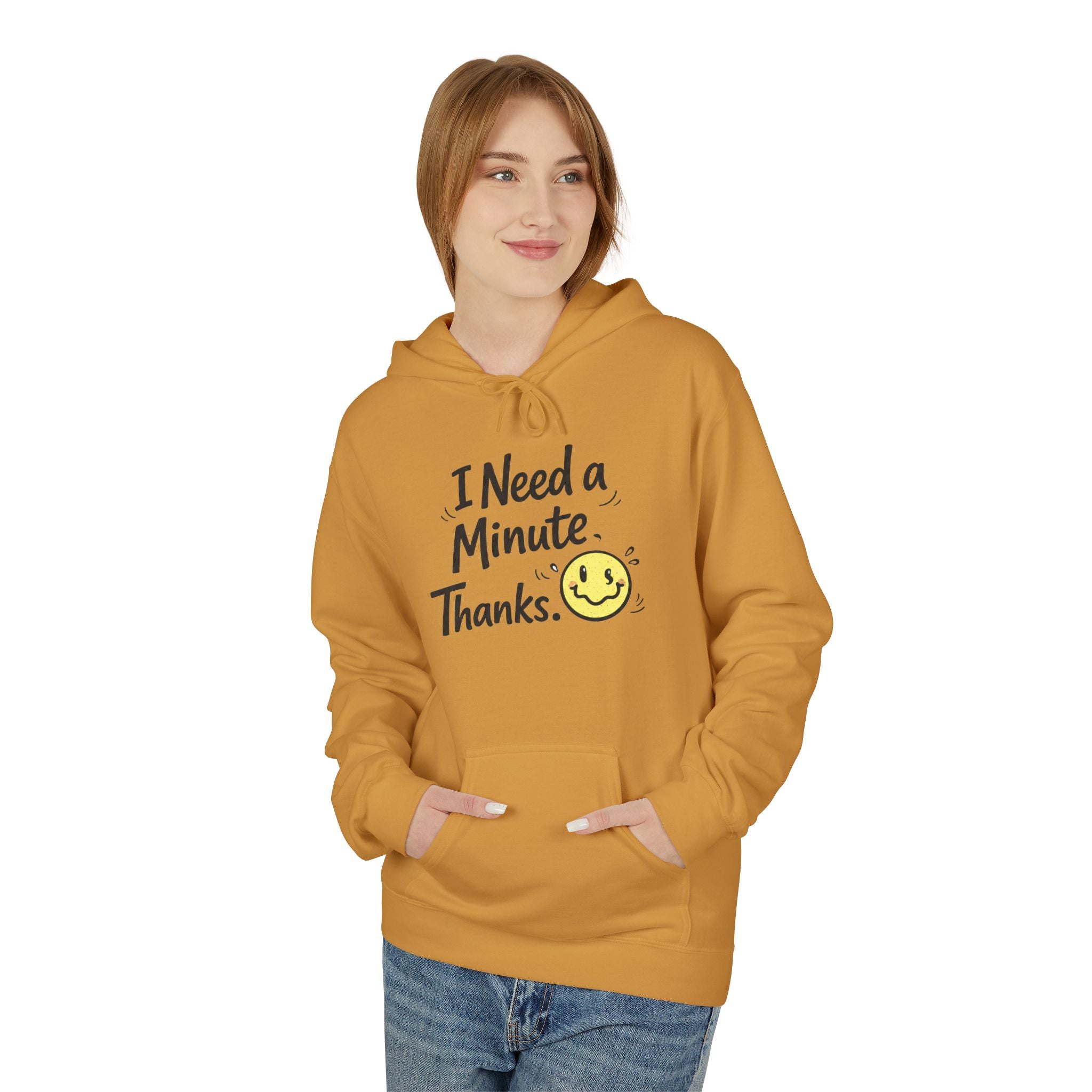 Comfy Positive Hoodie for Teens | Cozy Mental Health Sweatshirt | Gen Z Graphic Hoodie | Soft Fleece Pullover