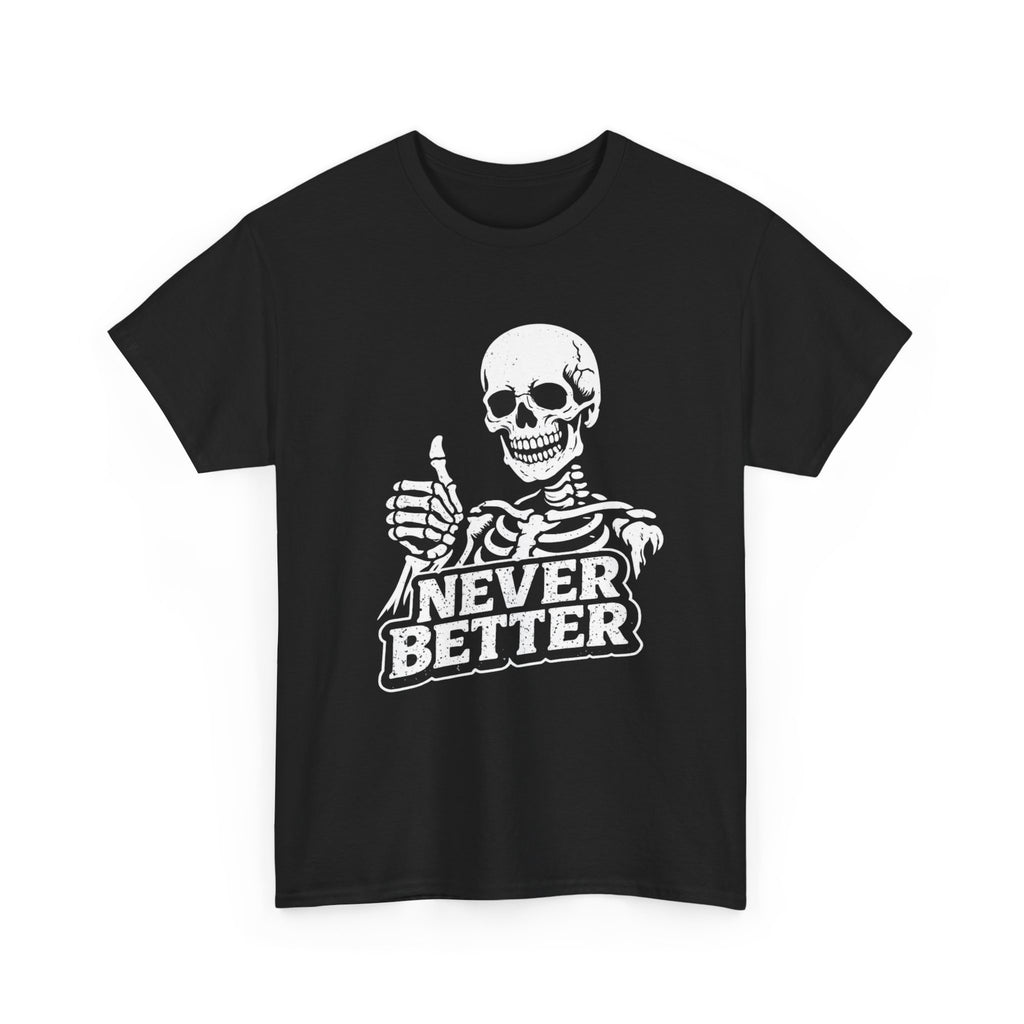 Skull Graphic Tee – Minimal Distressed 'Skull' Design