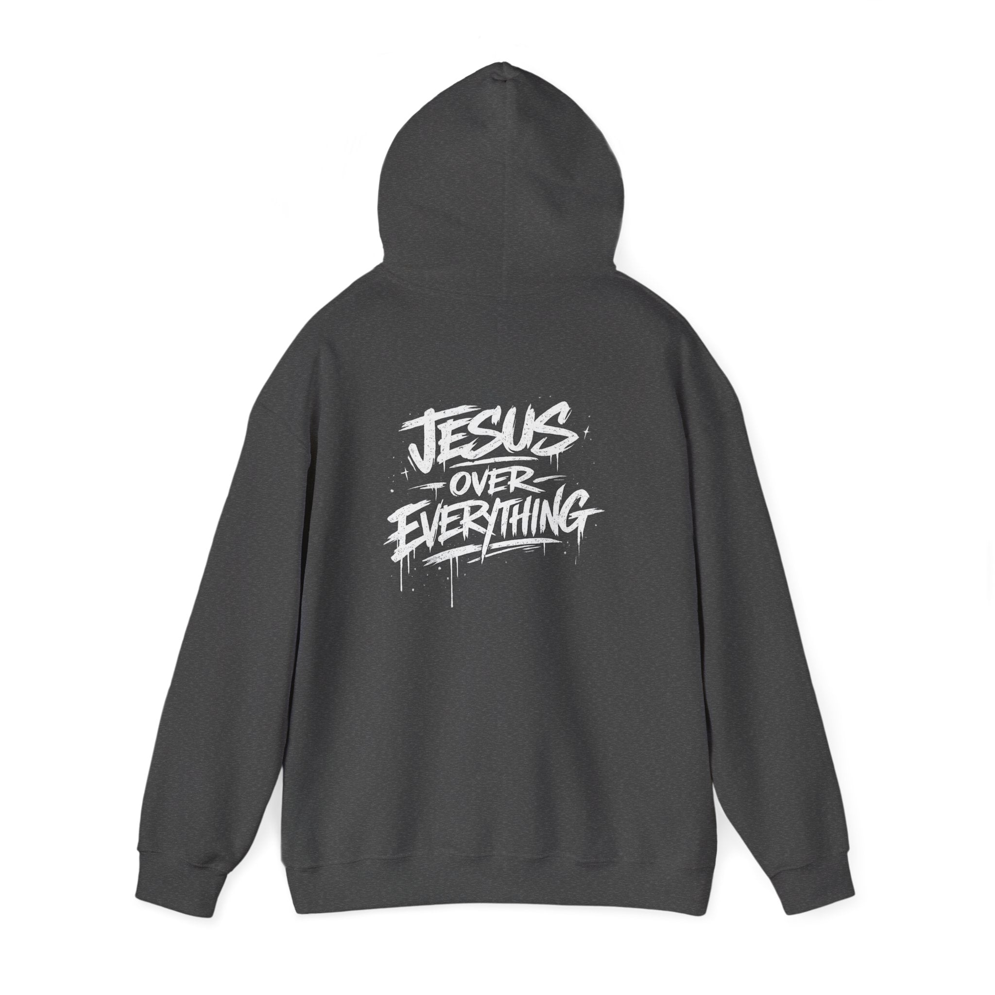Jesus Over Everything Hoodie - Christian Faith Graphic Hoodie