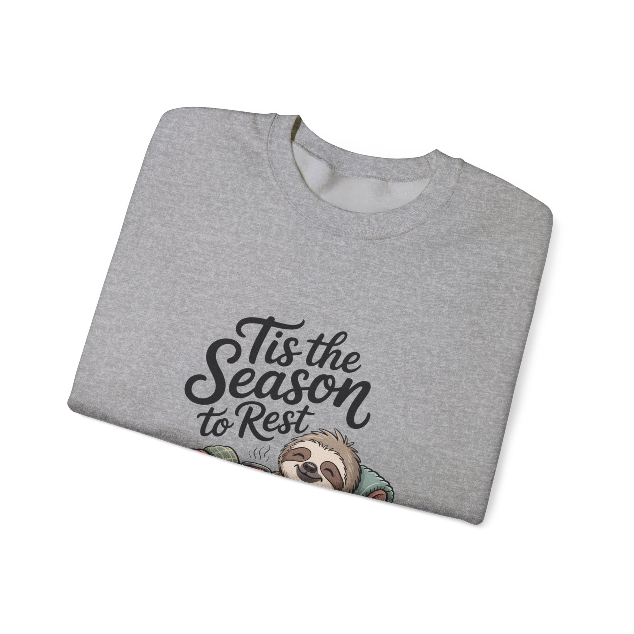 Tis the Season to Rest Sweatshirt | Introvert Christmas, Festive Burnout
