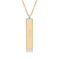 Personalize Your Hidden Message Sliding Bar Necklace — Engraved Personalized Secret Message Pendant