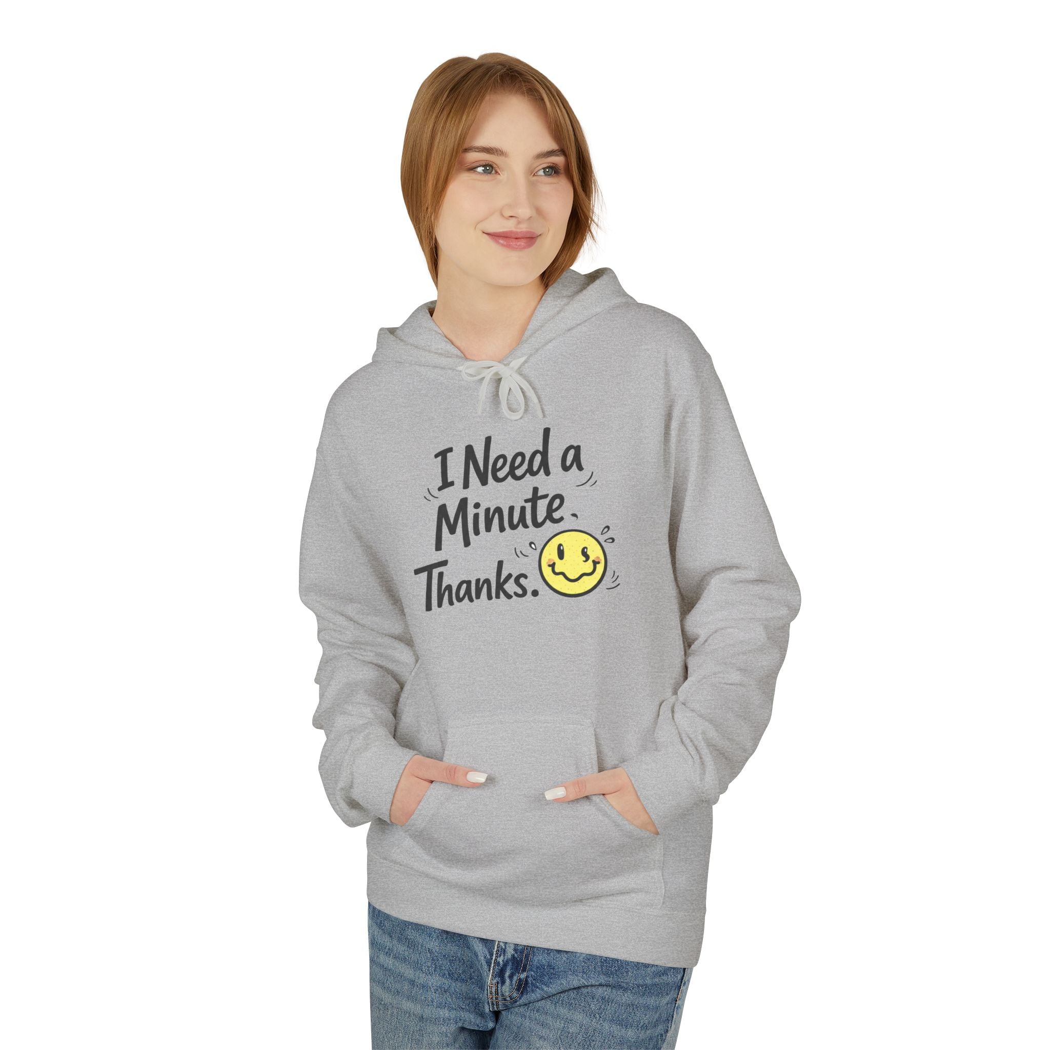 Comfy Positive Hoodie for Teens | Cozy Mental Health Sweatshirt | Gen Z Graphic Hoodie | Soft Fleece Pullover