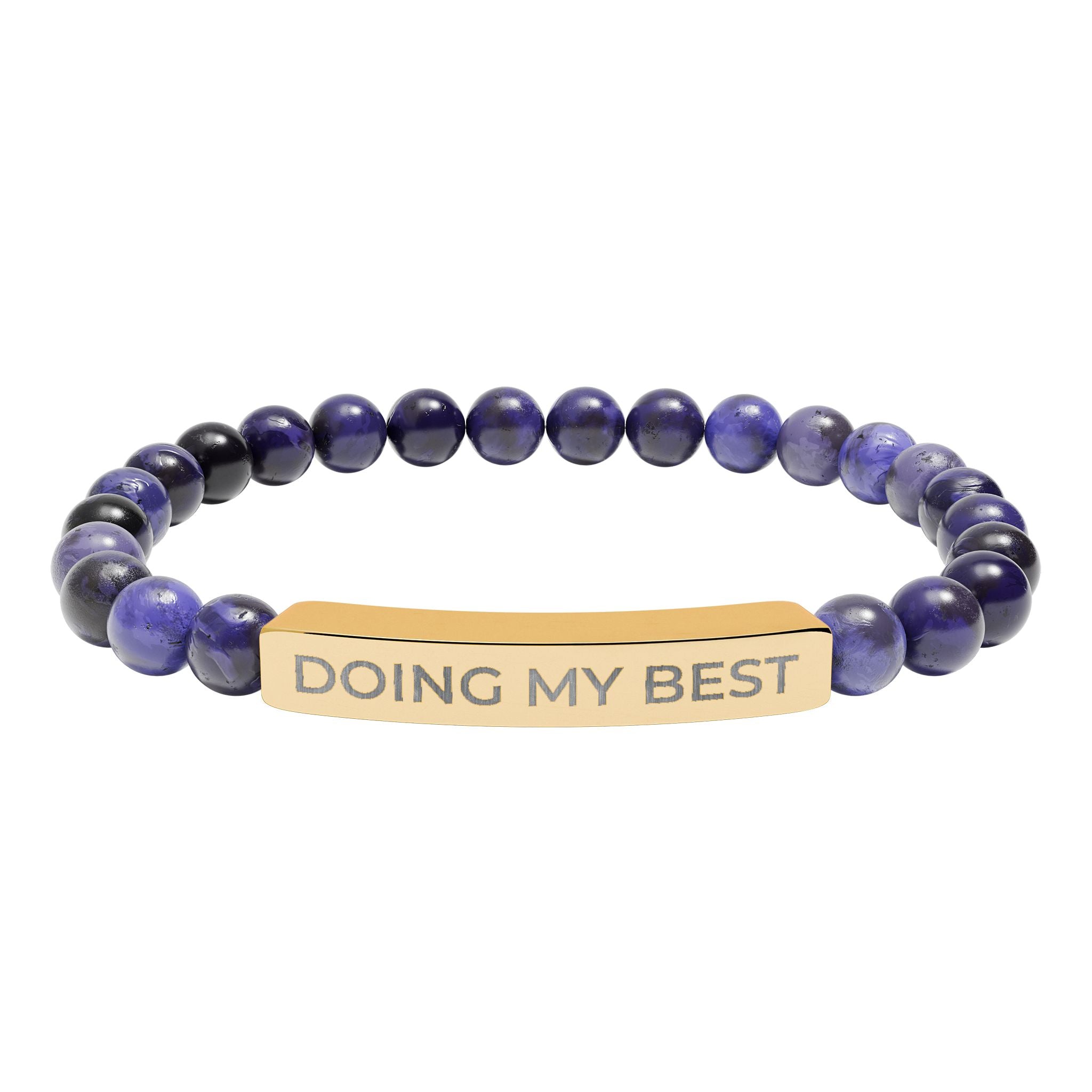 Doing My Best – Natural Stone Bar Bracelet