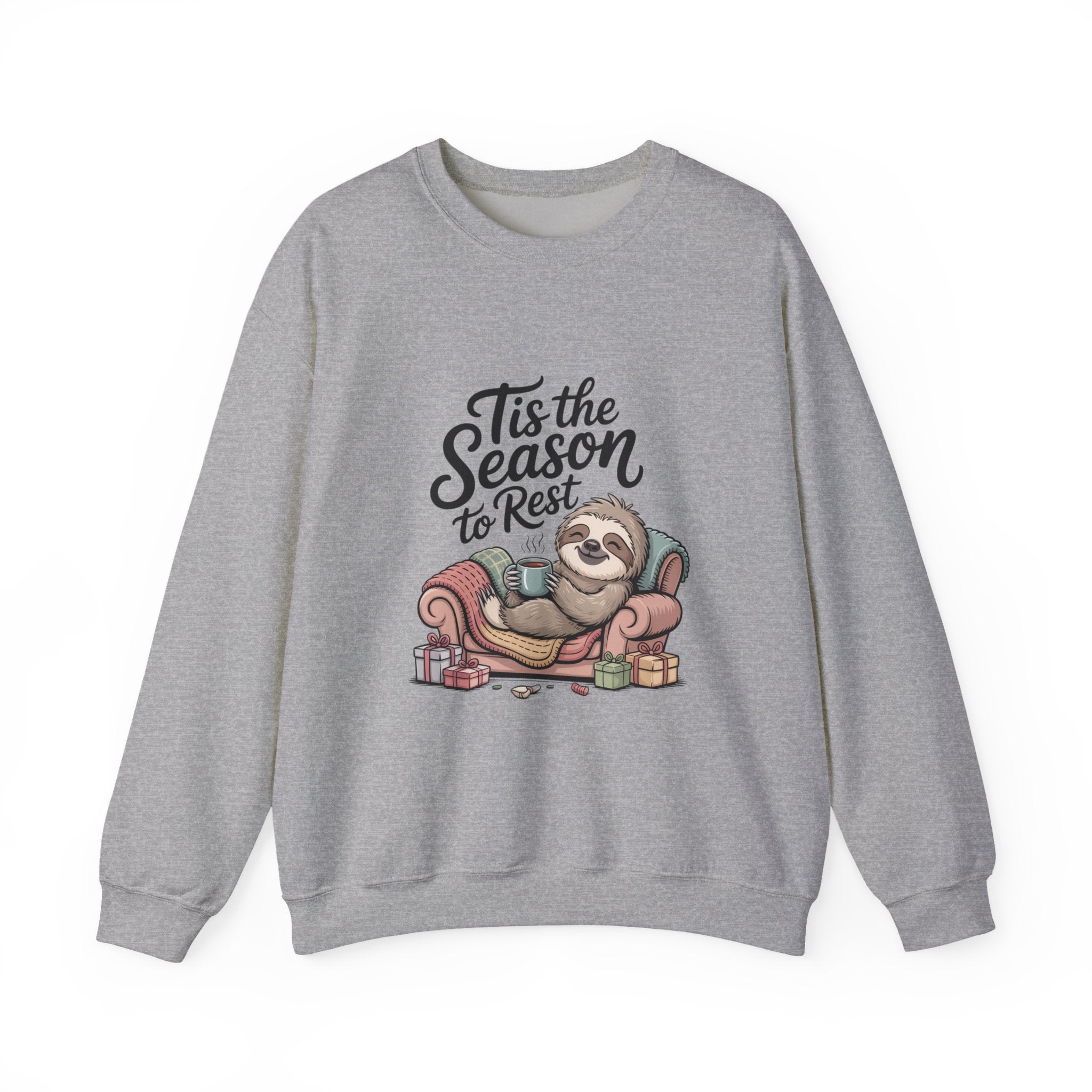 Tis the Season to Rest Sweatshirt | Introvert Christmas, Festive Burnout