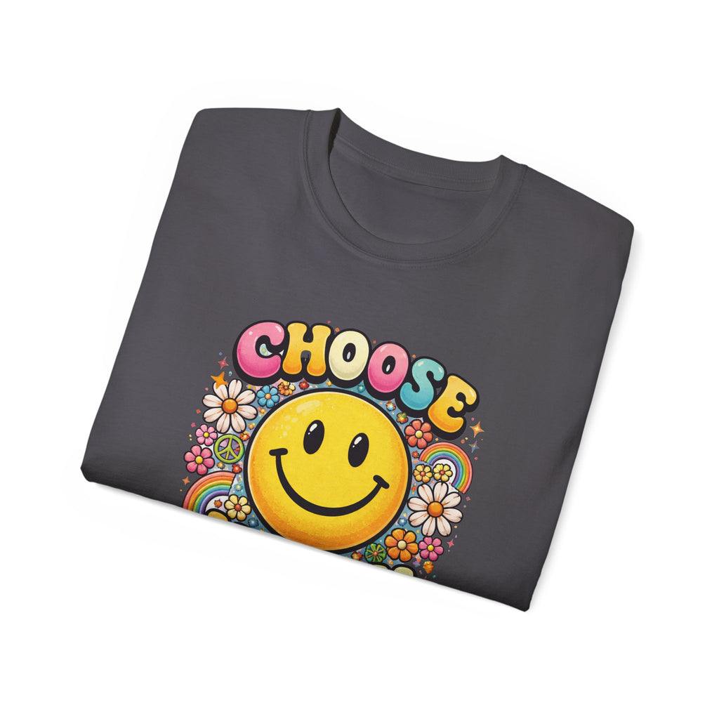 Choose Happy Smiley T-Shirt — Retro Happy Face Tee