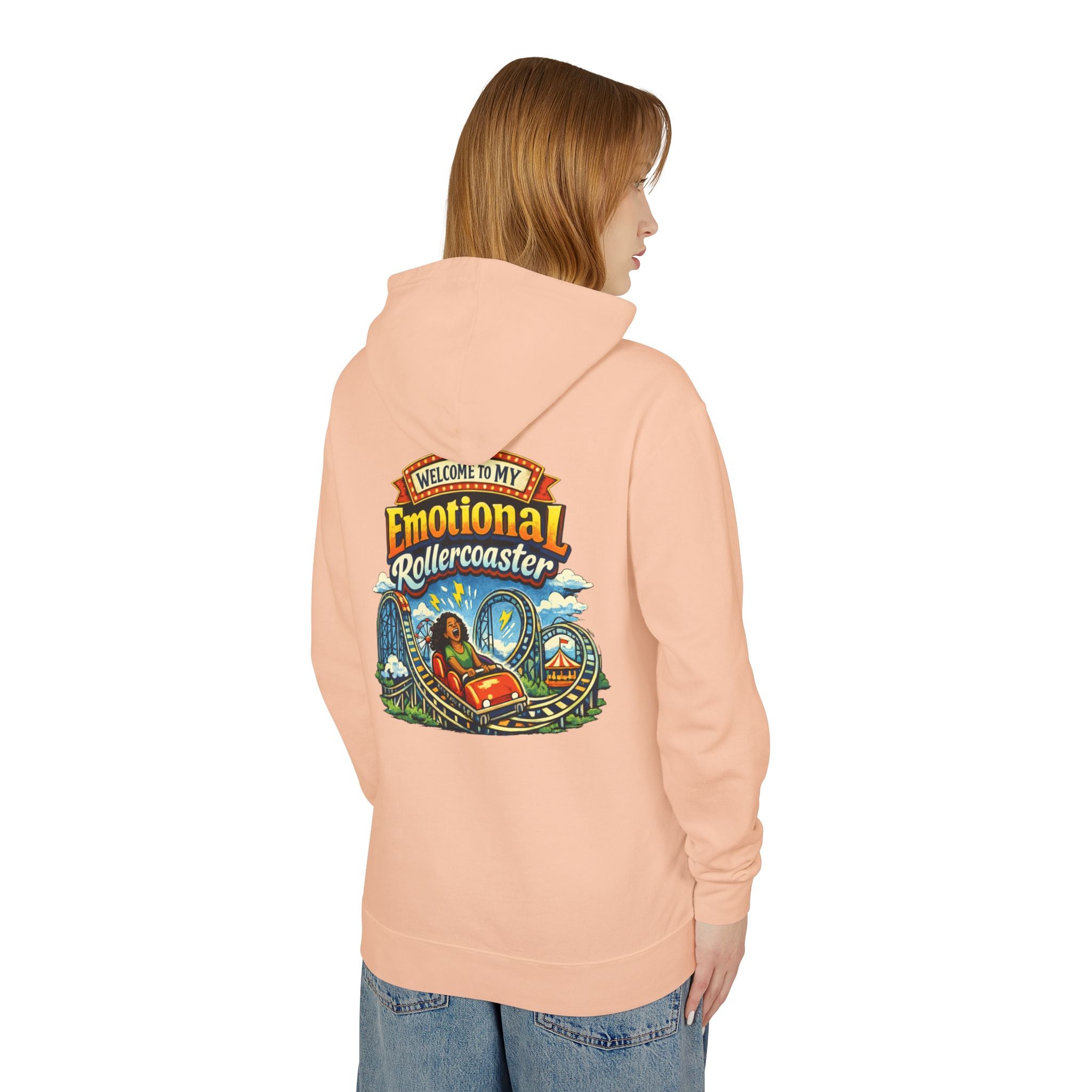 Emotional Rollercoaster Hoodie - 'Welcome to My Emotional Rollercoaster' Graphic Sweatshirt