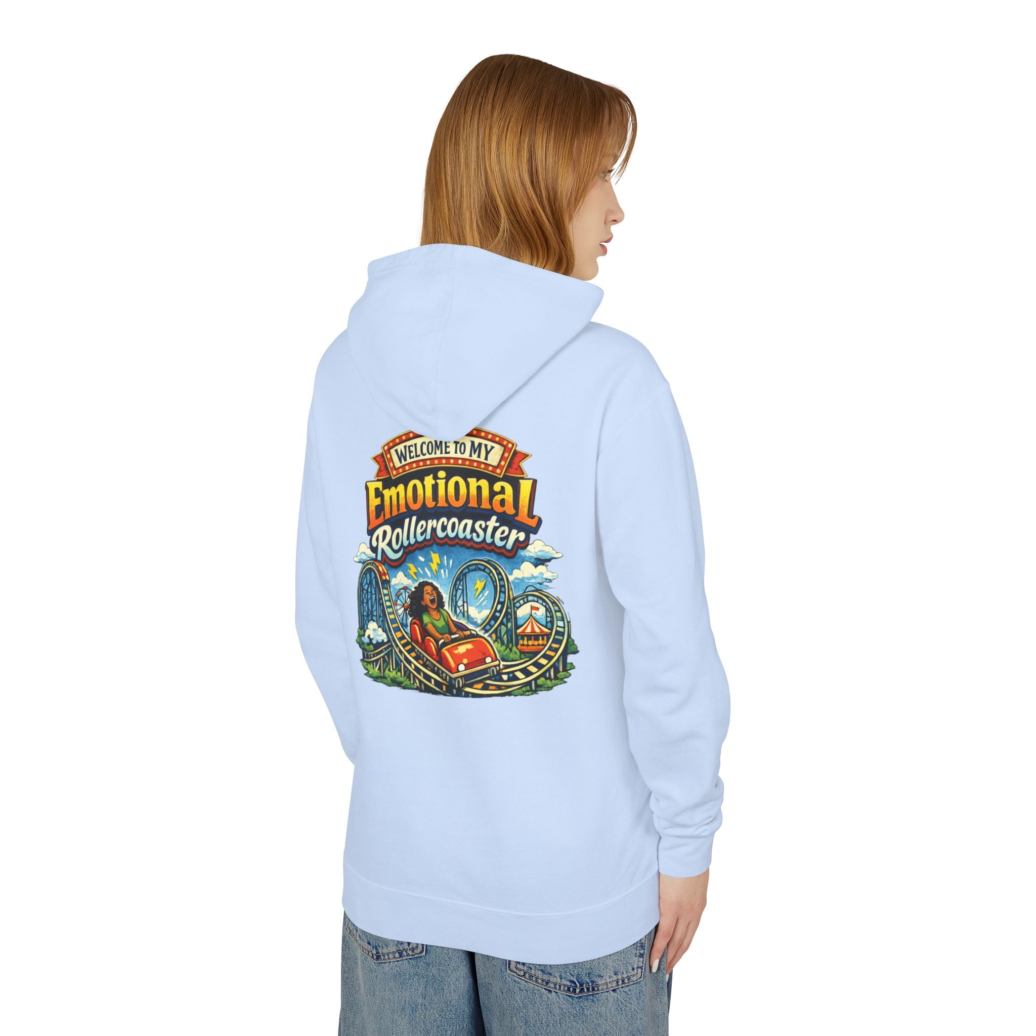 Emotional Rollercoaster Hoodie - 'Welcome to My Emotional Rollercoaster' Graphic Sweatshirt