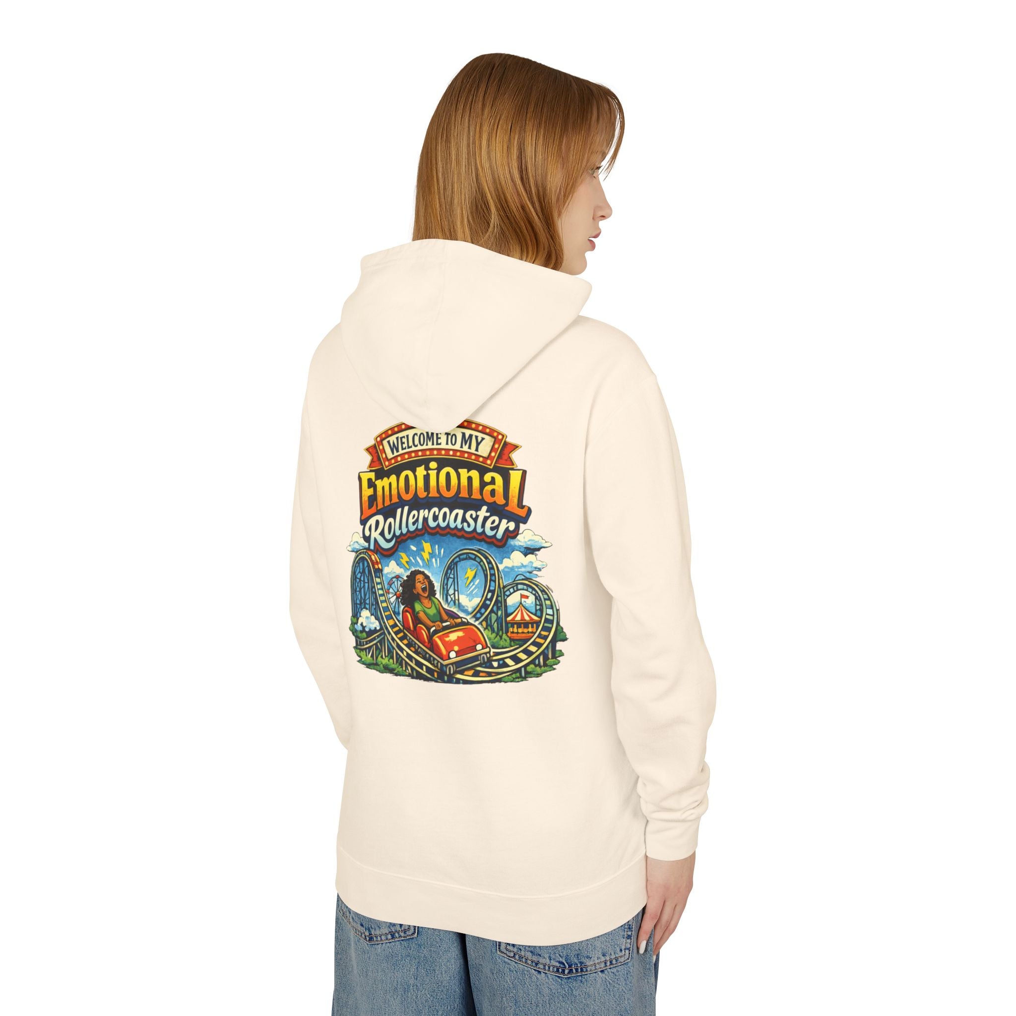 Emotional Rollercoaster Hoodie - 'Welcome to My Emotional Rollercoaster' Graphic Sweatshirt