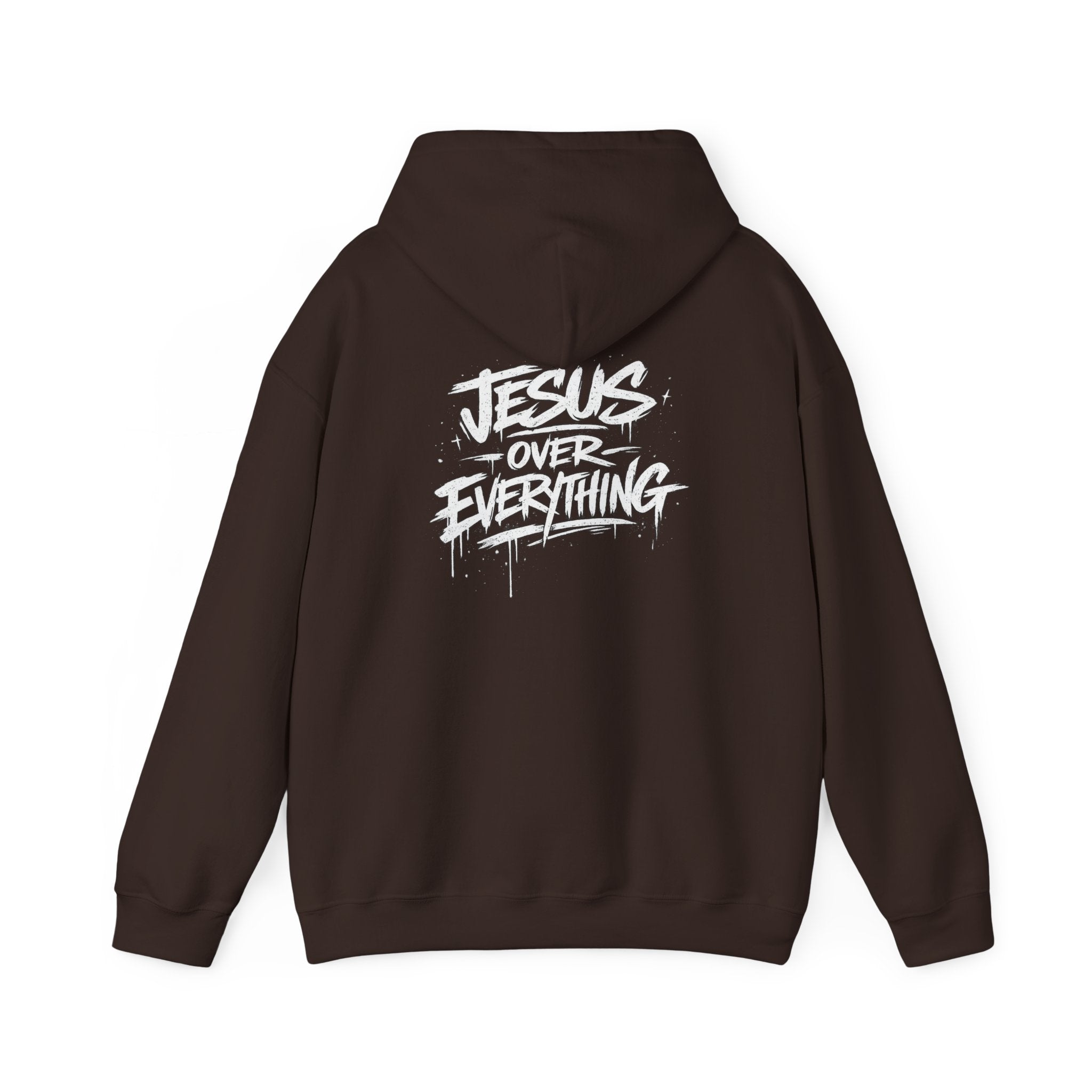 Jesus Over Everything Hoodie - Christian Faith Graphic Hoodie