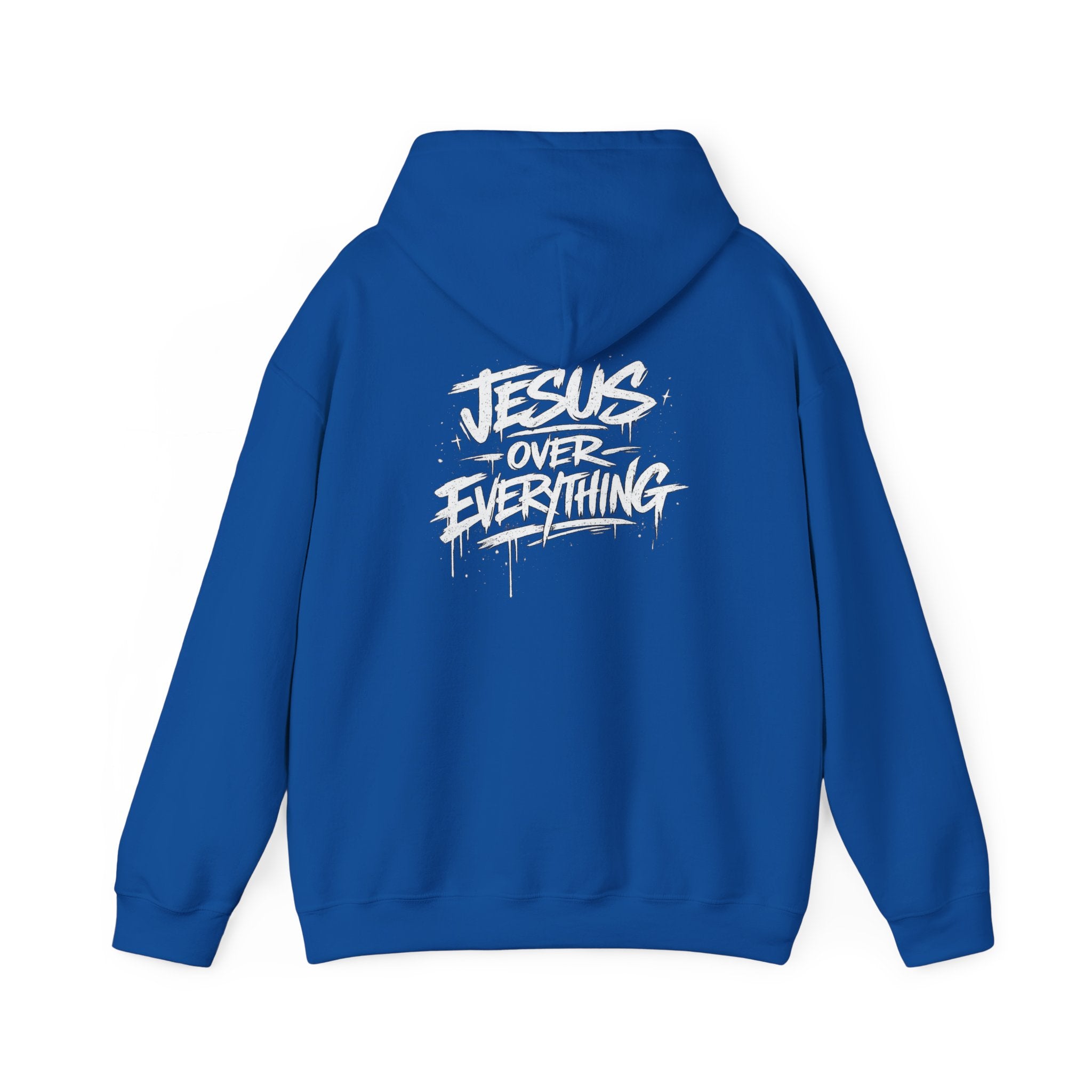 Jesus Over Everything Hoodie - Christian Faith Graphic Hoodie