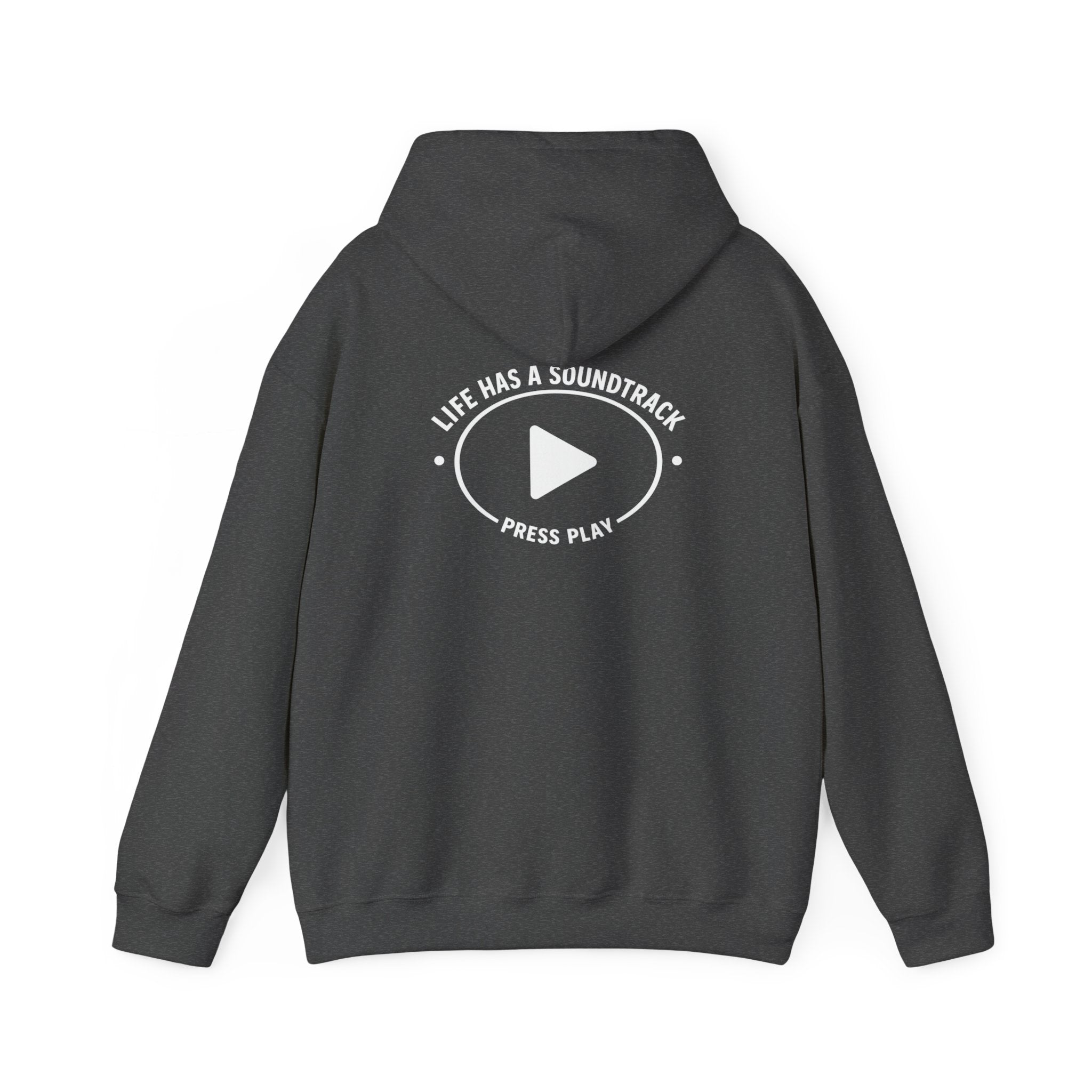 Life Has a Soundtrack Hoodie – Cozy Music Quote Pullover Sweatshirt