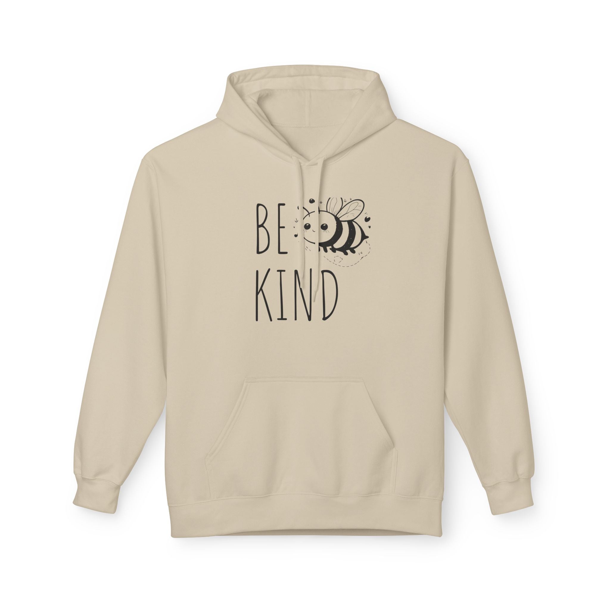 Bee Kind Hoodie — Cute Minimalist Bee Graphic Sweatshirt, Positive Message Gift