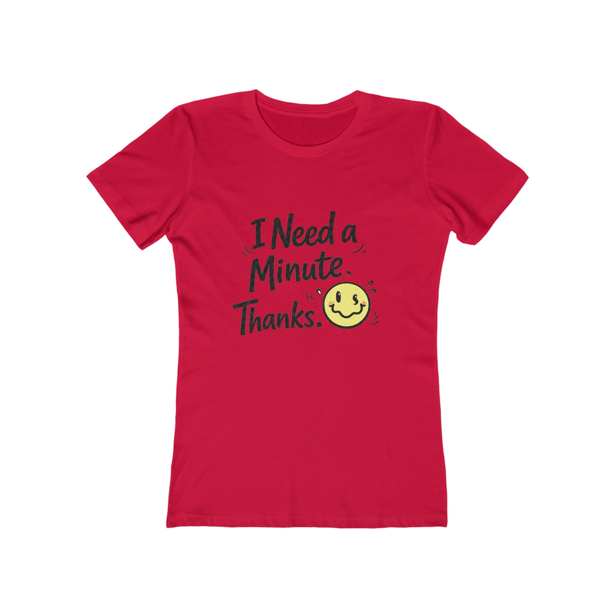 Casual Graphic Tee for Teens | I Need a Minute Shirt | Soft Positive Message T-Shirt