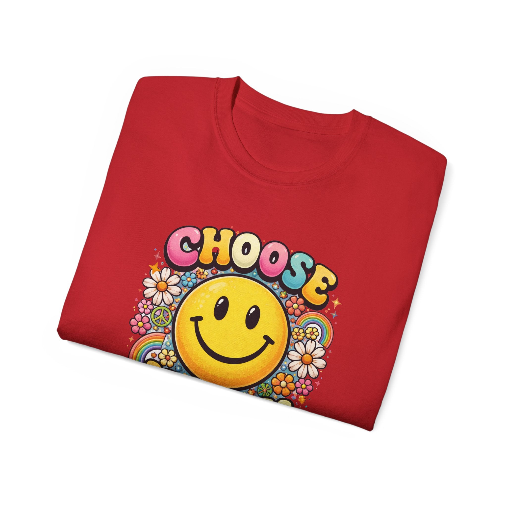 Choose Happy Smiley T-Shirt — Retro Happy Face Tee