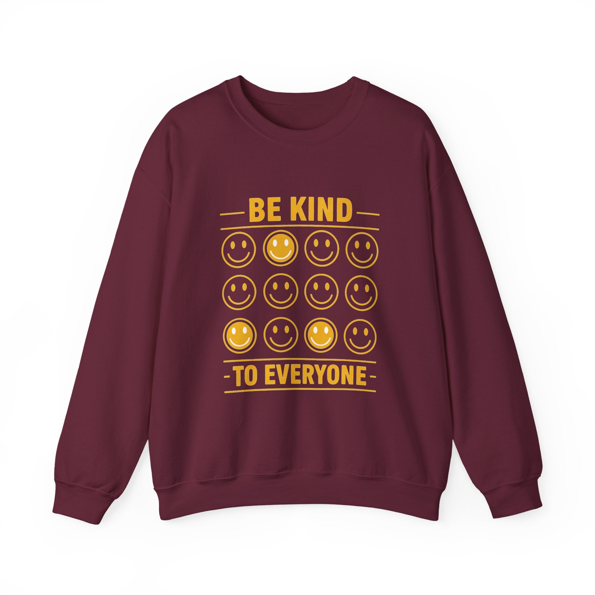 Be Kind To Everyone Sweatshirt — Positive Smile Emoji Crewneck