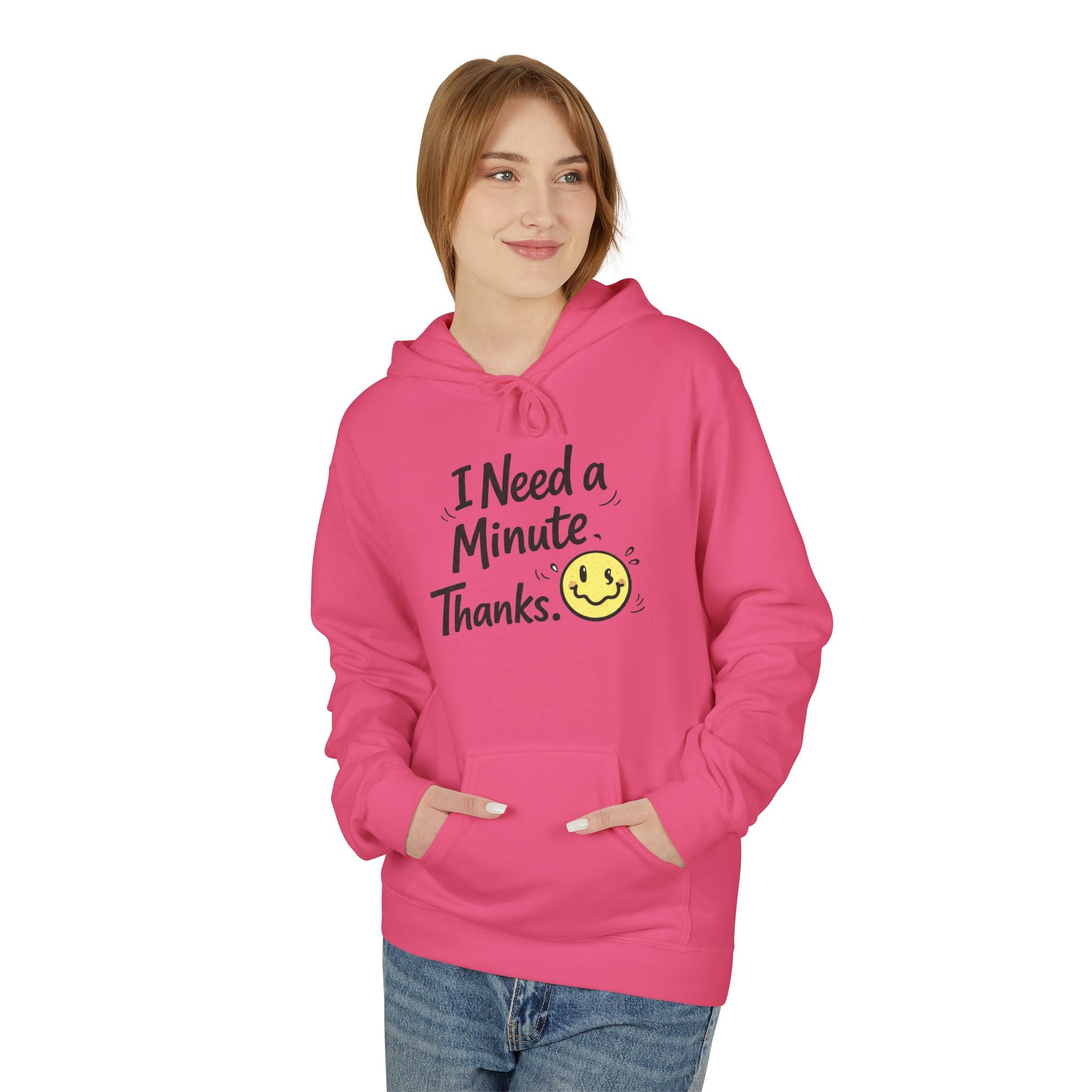 Comfy Positive Hoodie for Teens | Cozy Mental Health Sweatshirt | Gen Z Graphic Hoodie | Soft Fleece Pullover