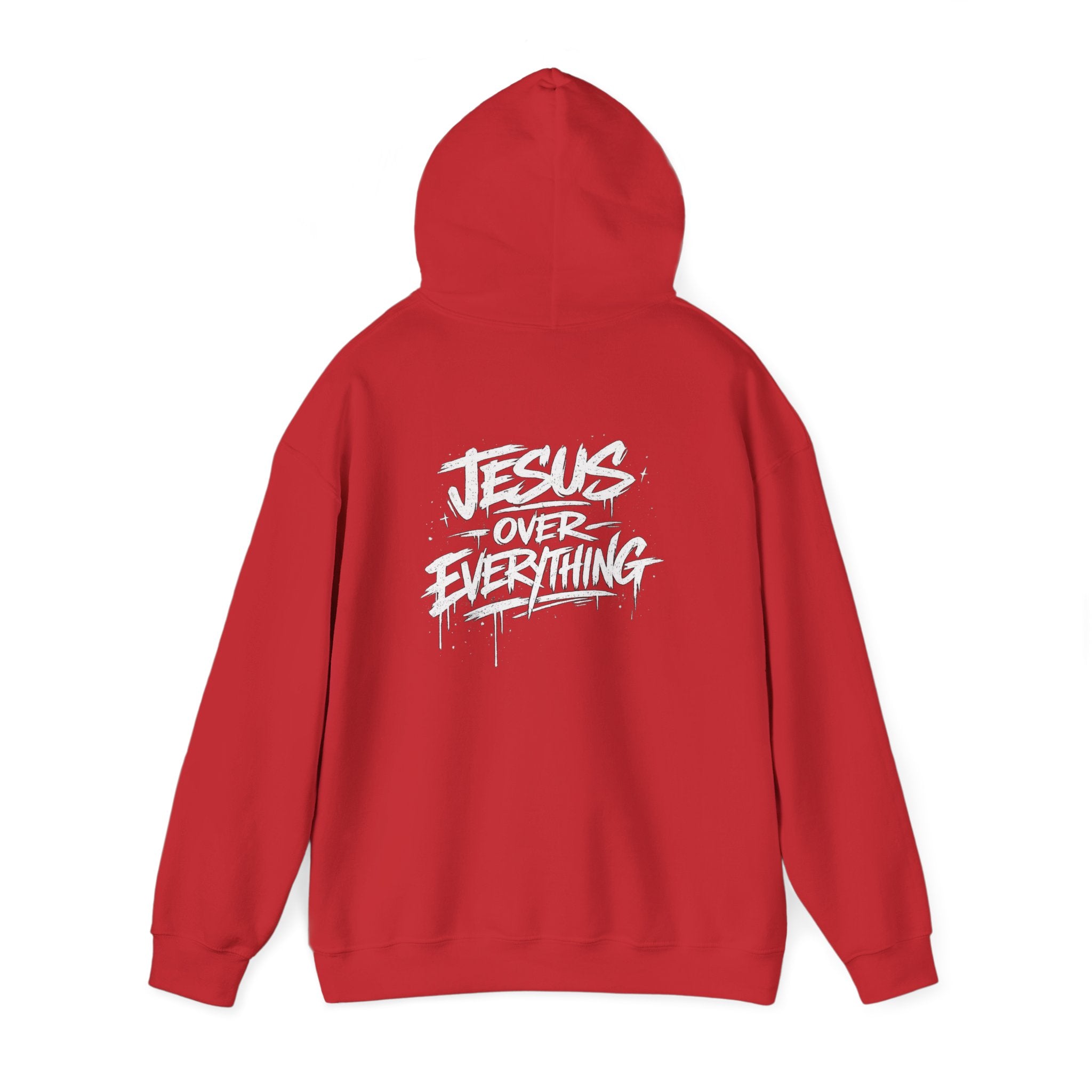Jesus Over Everything Hoodie - Christian Faith Graphic Hoodie