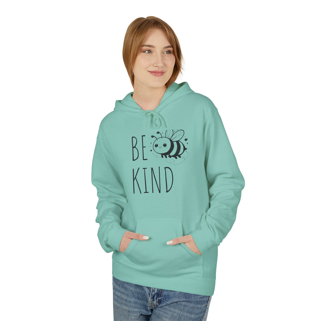 Bee Kind Hoodie — Cute Minimalist Bee Graphic Sweatshirt, Positive Message Gift