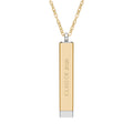 Hidden Message Sliding Bar Necklace | Engraved Slide-Out Secret Message Graduation