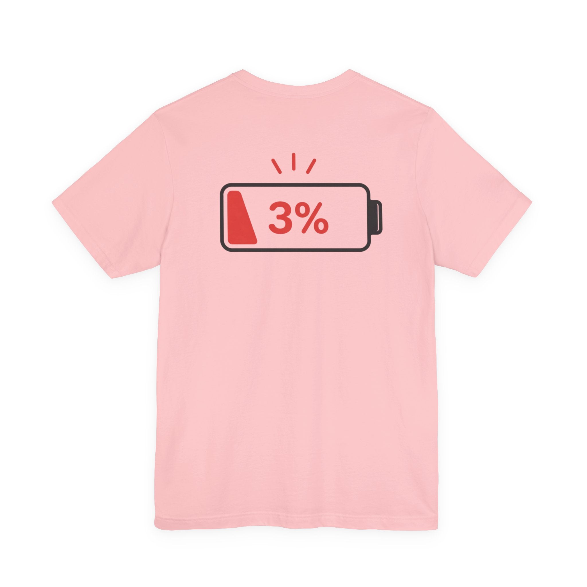 Mentally 000 (out of office) T-Shirt – 3% Battery Low - Graphic Tee