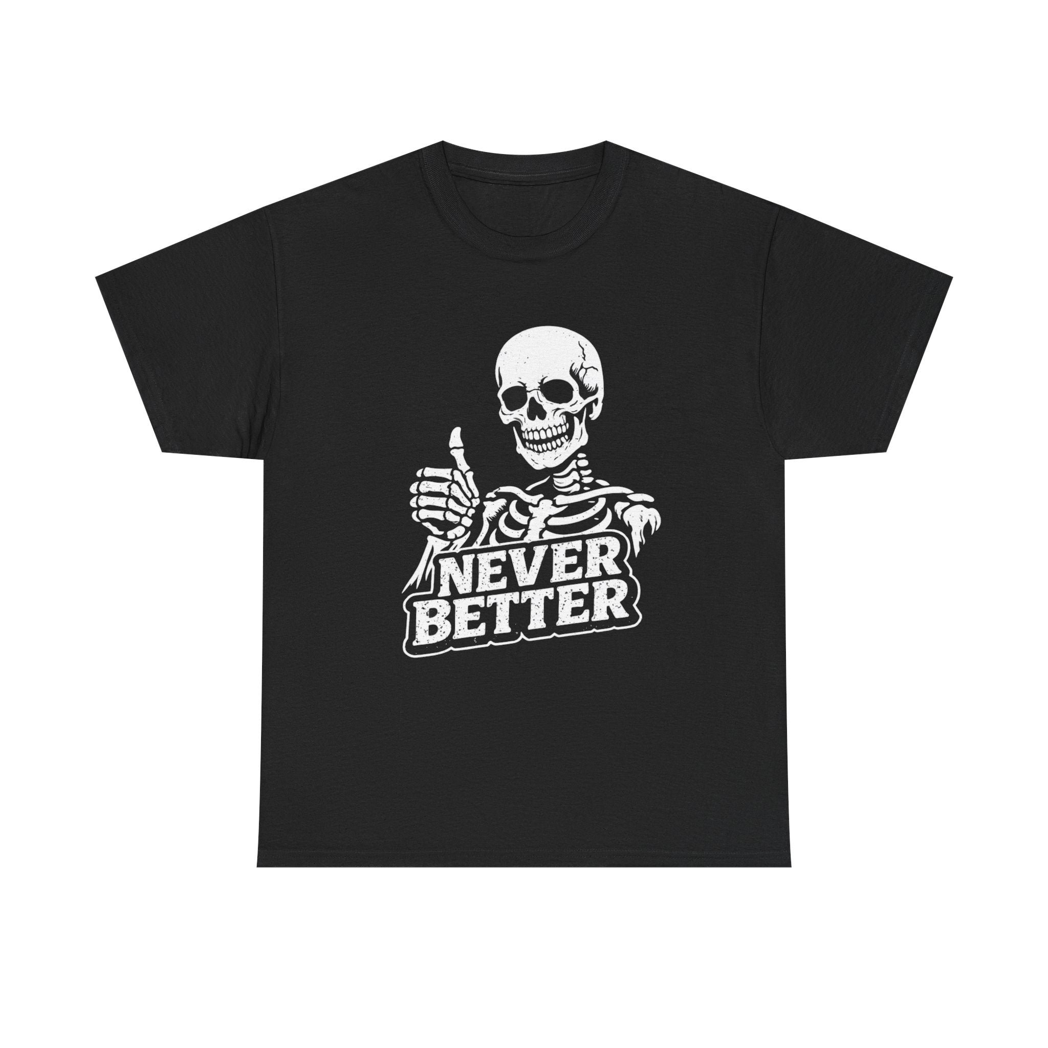 Skull Graphic Tee – Minimal Distressed 'Skull' Design