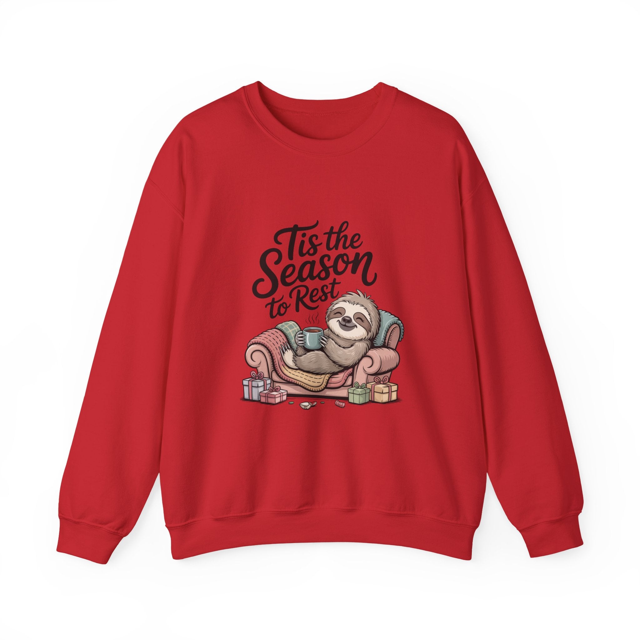 Tis the Season to Rest Sweatshirt | Introvert Christmas, Festive Burnout