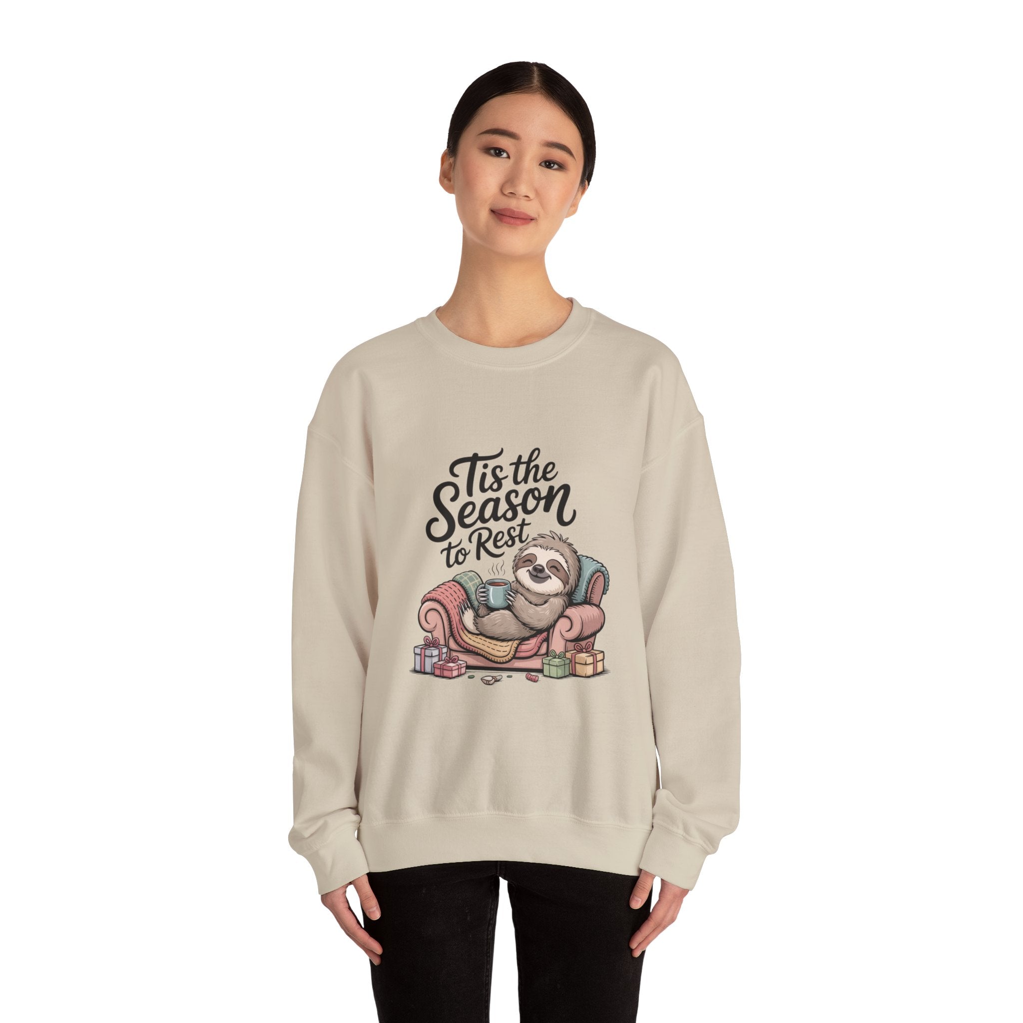 Tis the Season to Rest Sweatshirt | Introvert Christmas, Festive Burnout