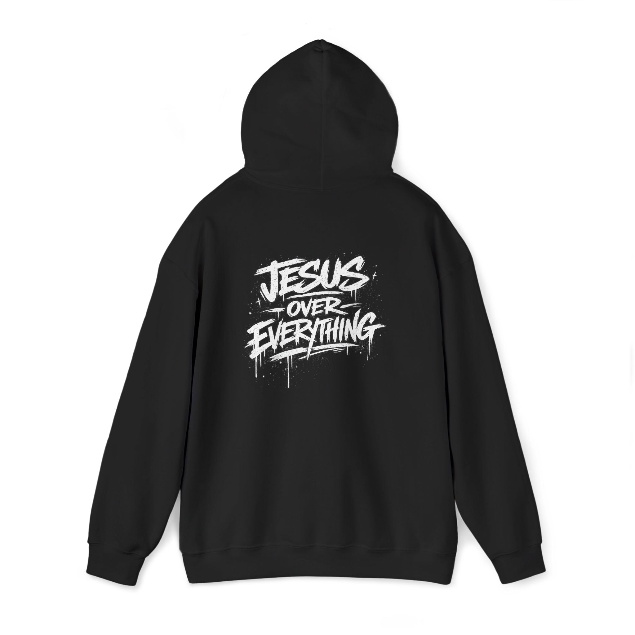Jesus Over Everything Hoodie - Christian Faith Graphic Hoodie