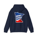 Minnesota Mini-Soda Hooded Sweatshirt — Red White & Blue State Graphic