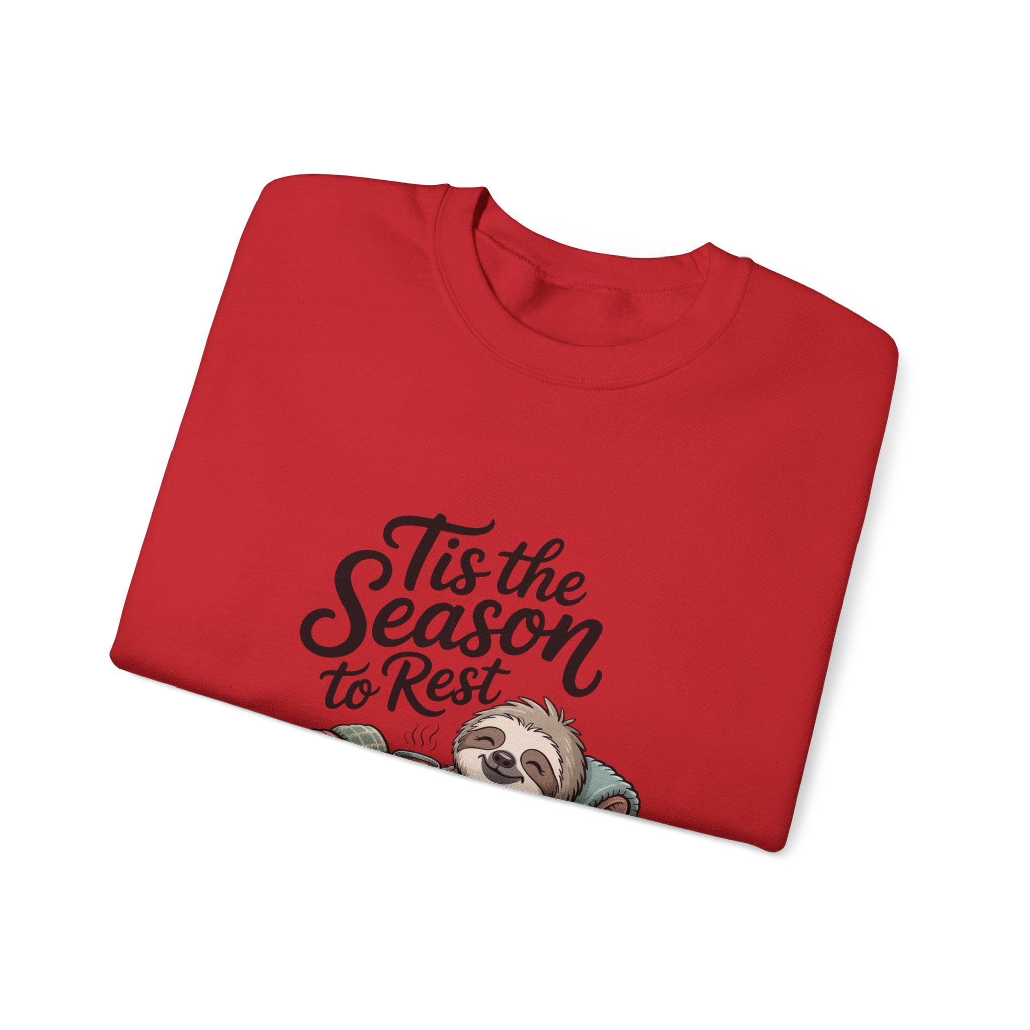 Tis the Season to Rest Sweatshirt | Introvert Christmas, Festive Burnout
