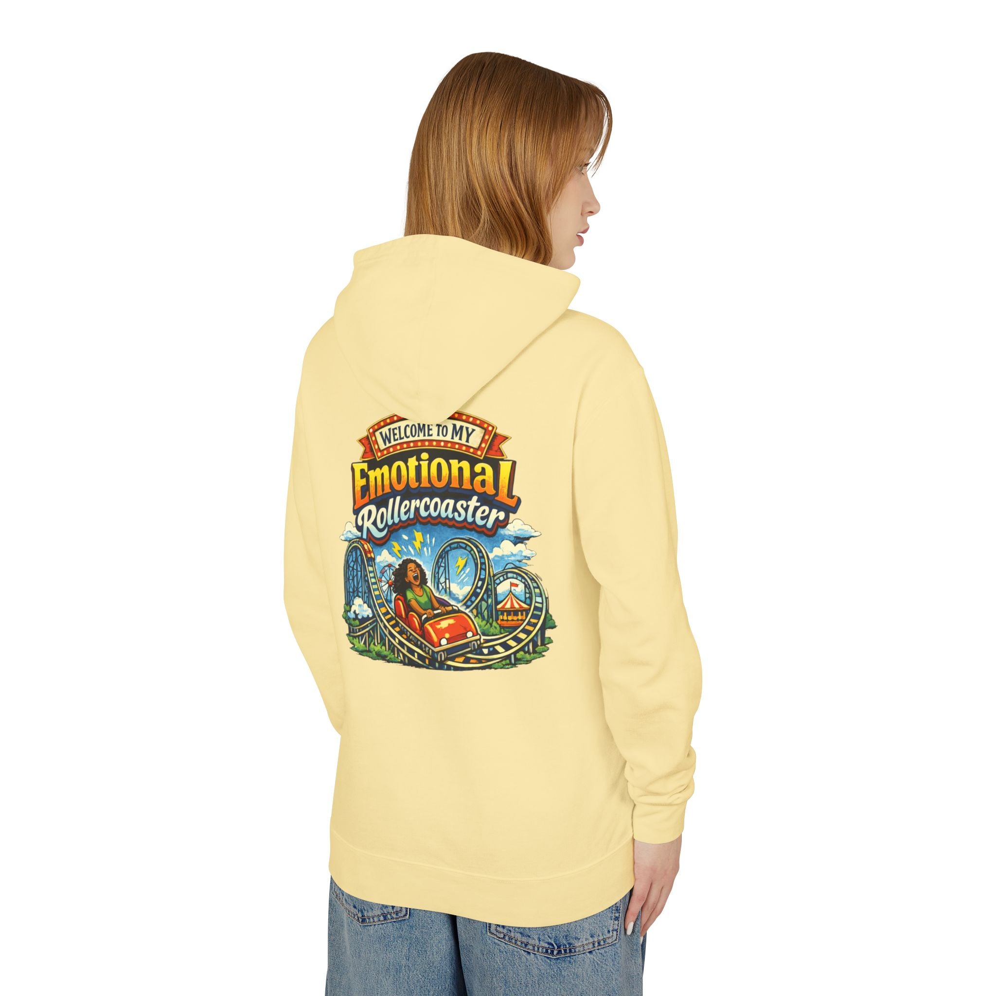 Emotional Rollercoaster Hoodie - 'Welcome to My Emotional Rollercoaster' Graphic Sweatshirt